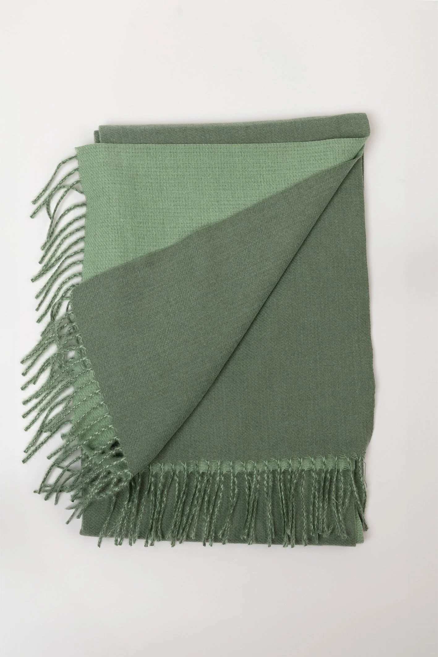 Two Tone Soft Touch Scarf in Sage
