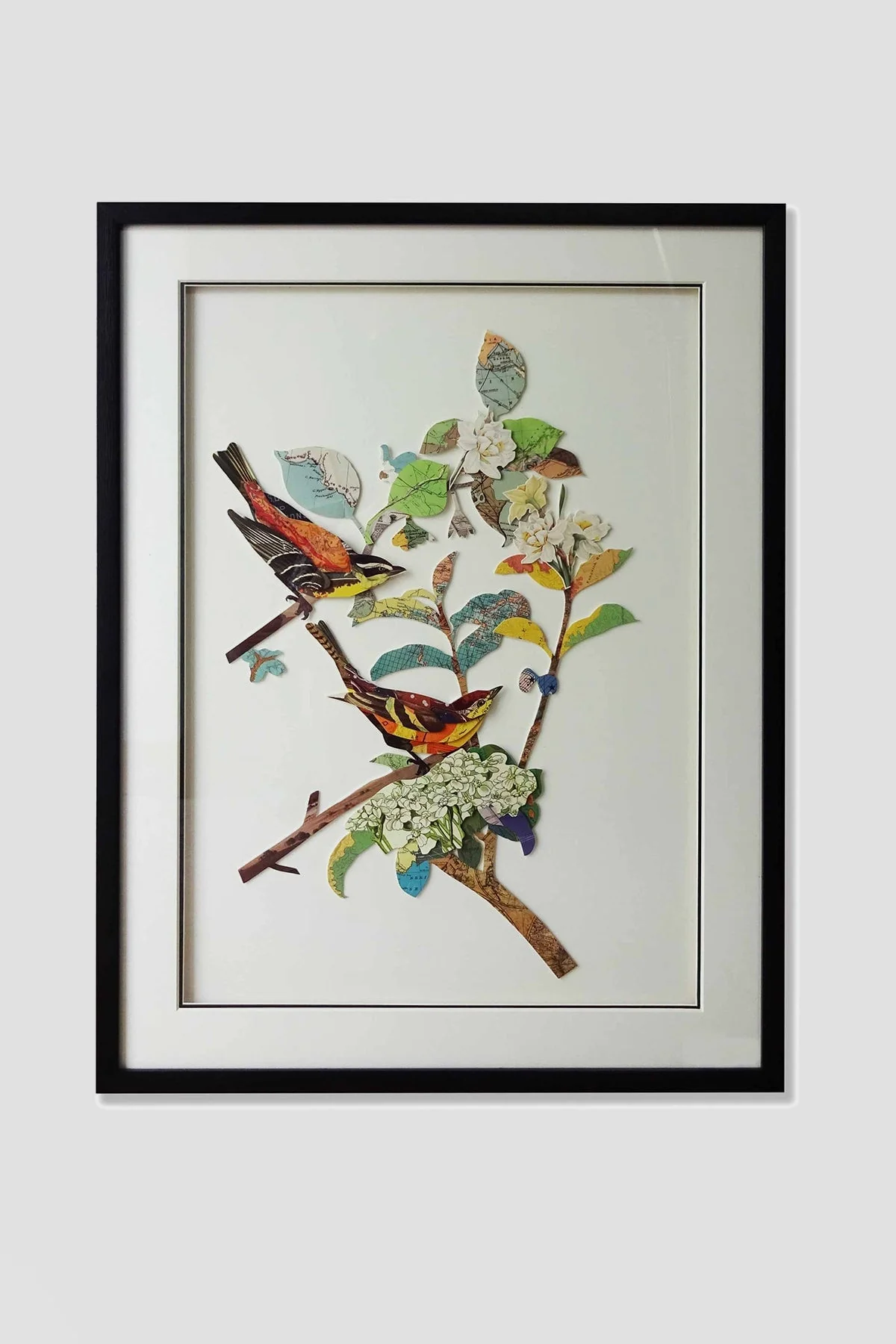 3D Bird Couple Wall Art