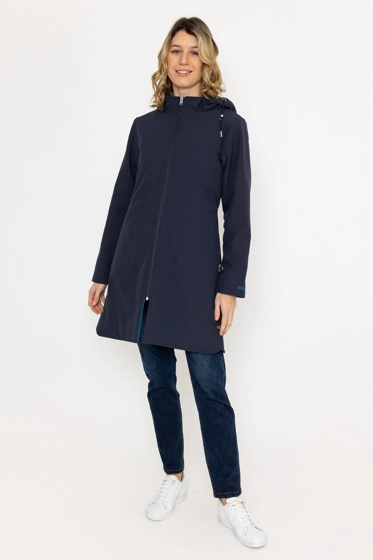 Padded Winter Softshell Jacket in Navy