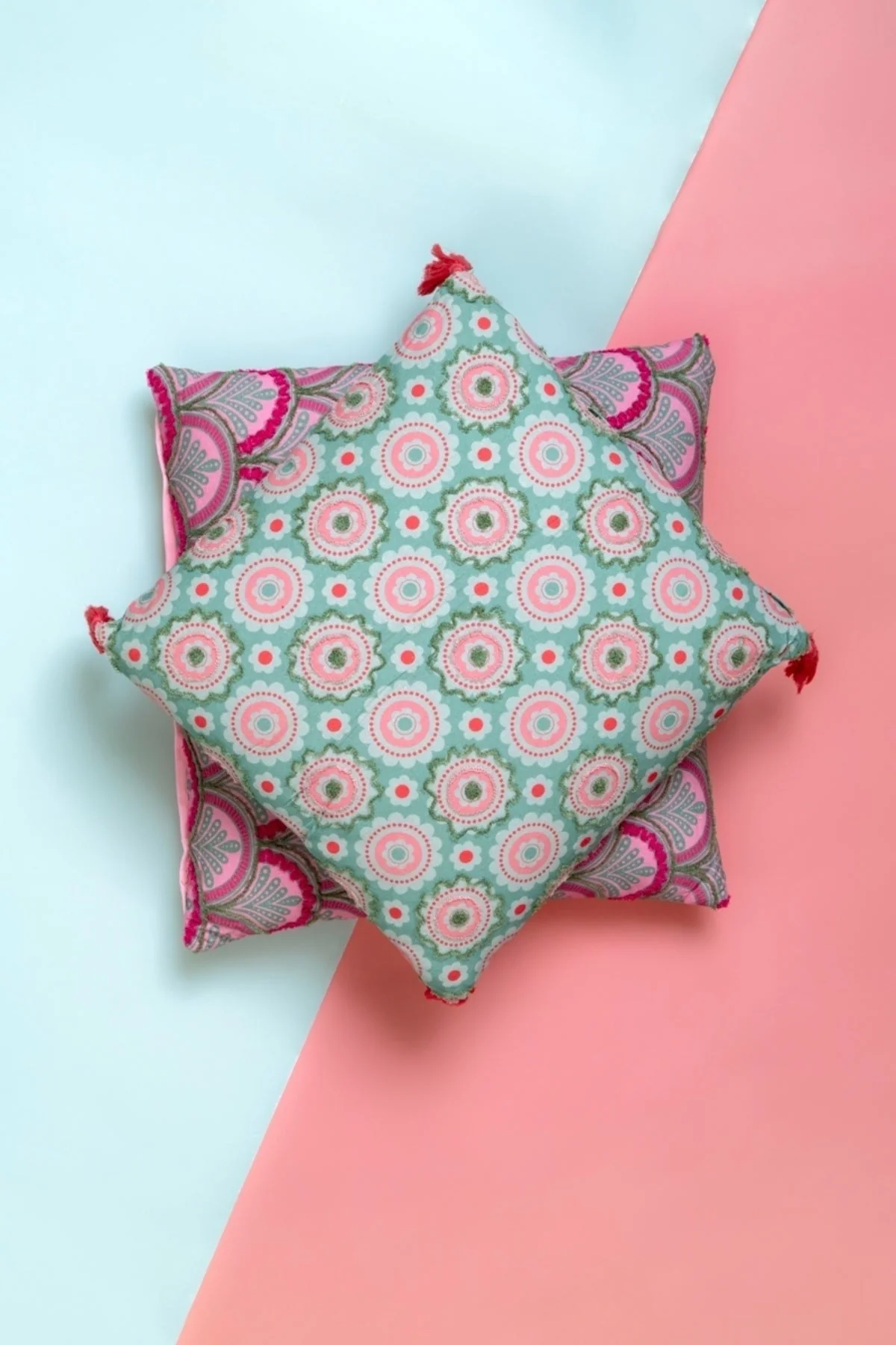 Hadley Pink Printed Cushion