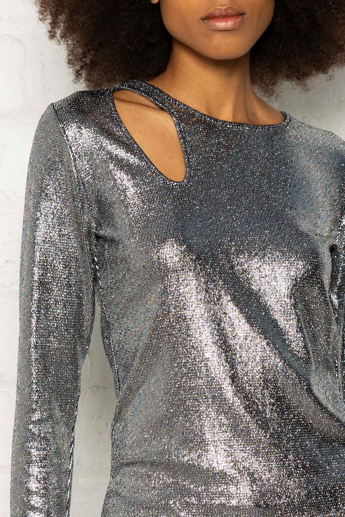 Luxx Top in Silver