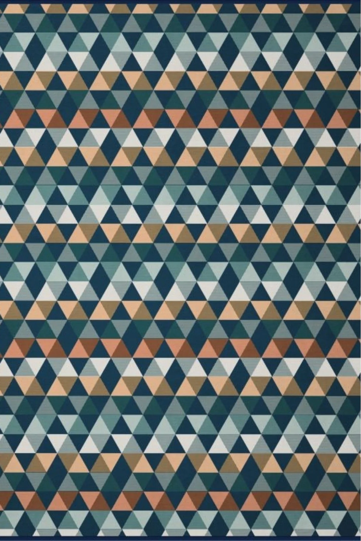 Zigzag Petrol Sofa Blanket