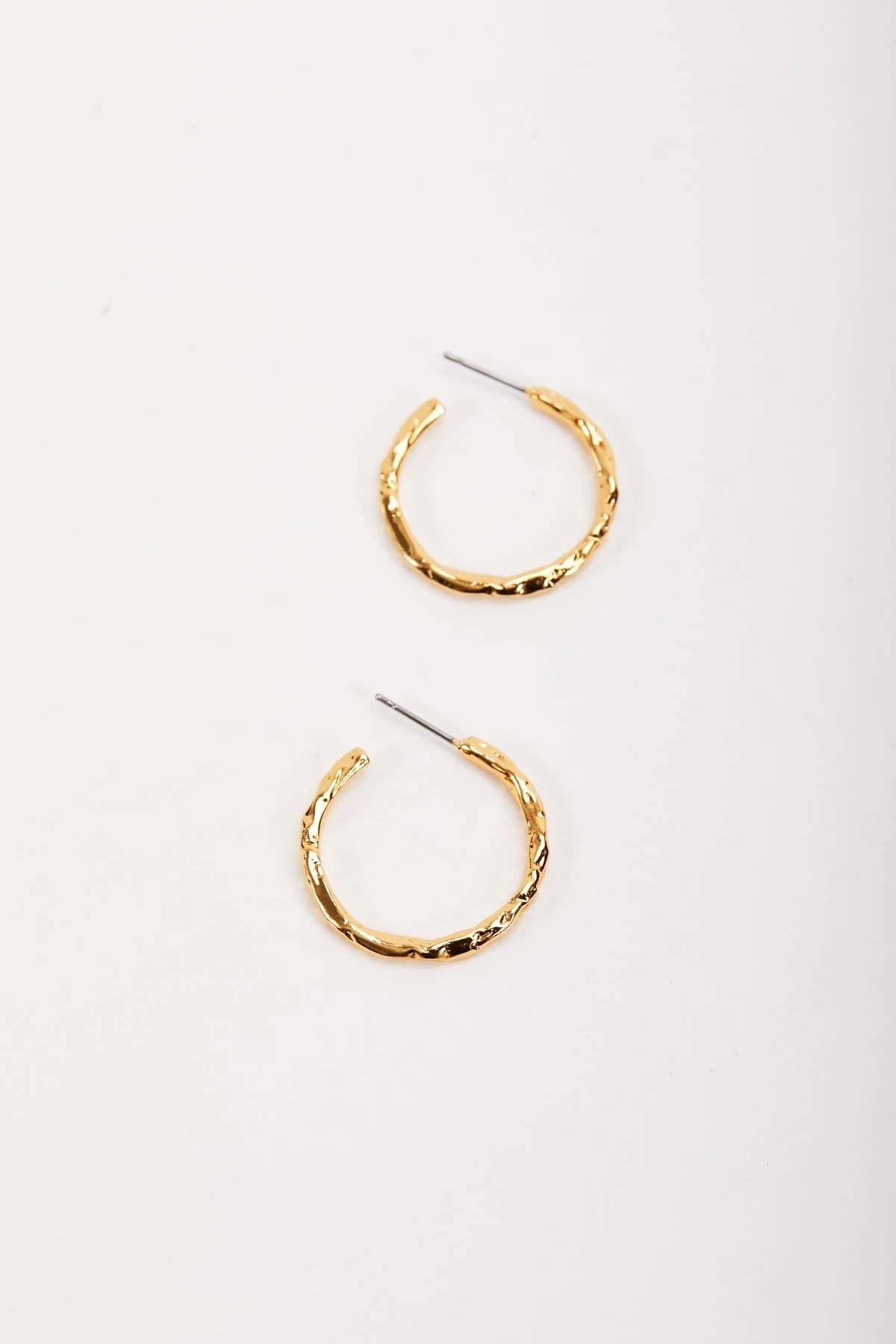 Foil Open Hoop Earring