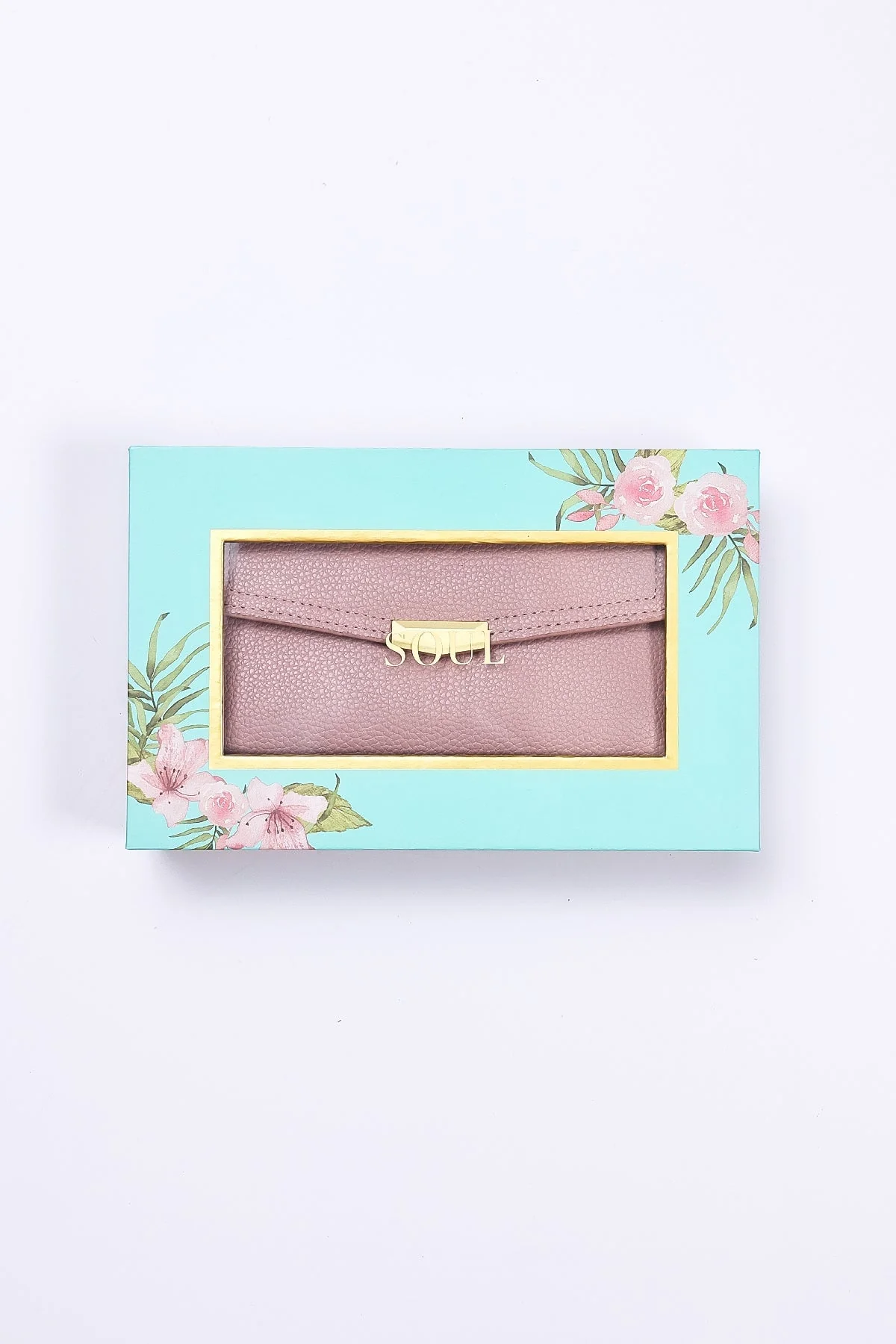 Double Compartment Purse in Pink