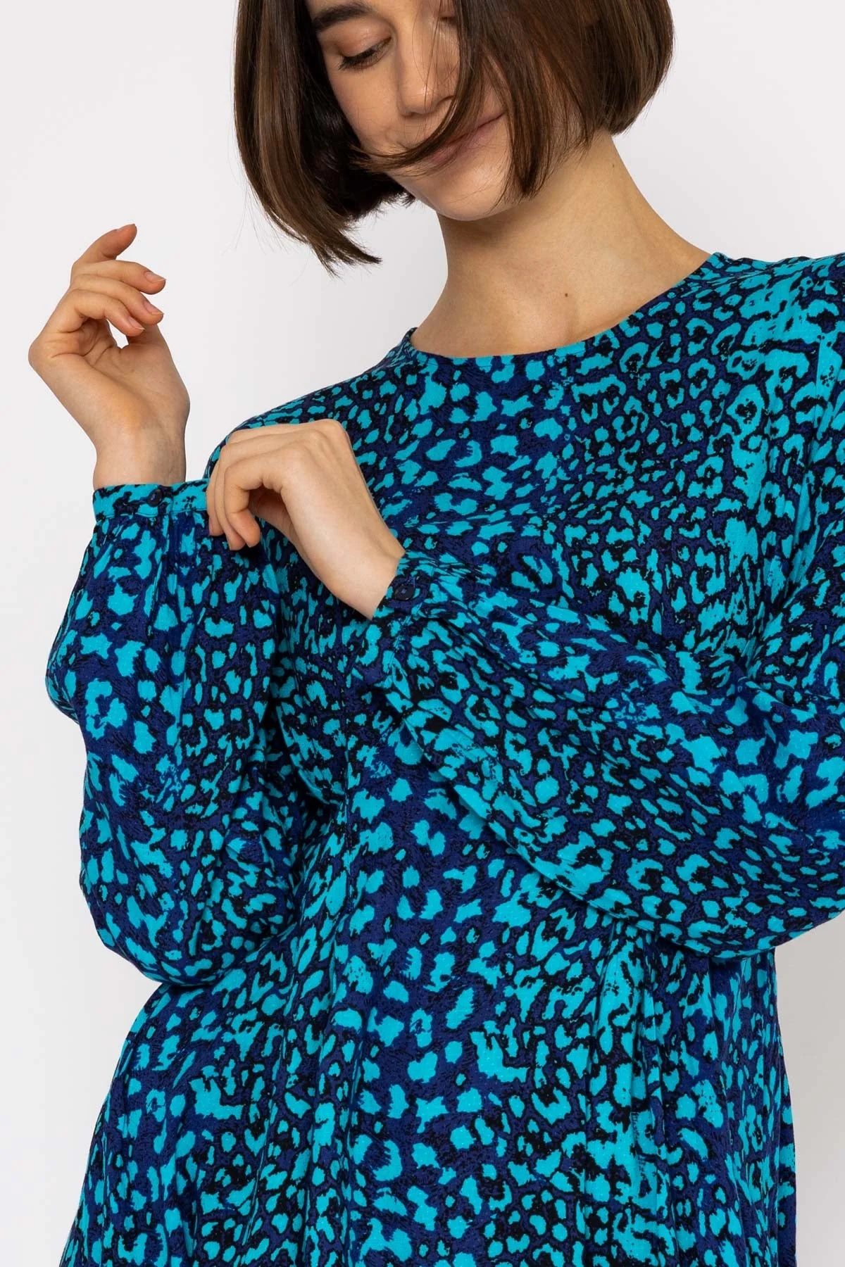 Kittie Short Dress in Blue