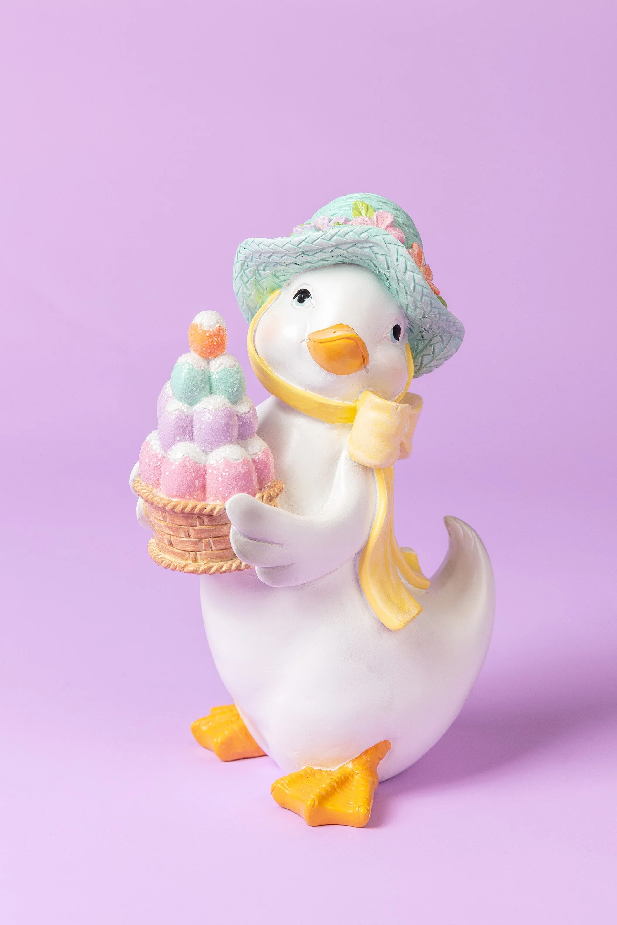 Goose With Egg Easter Basket Ornament