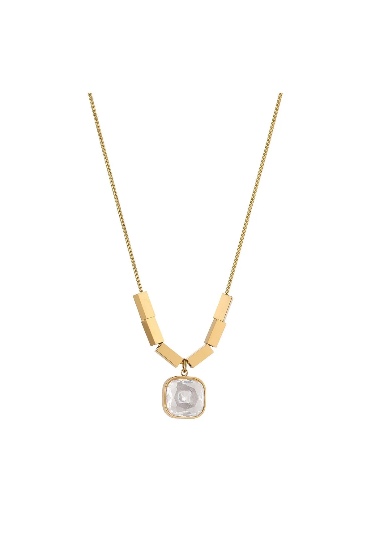 Emmalyn Clear Stone Necklace