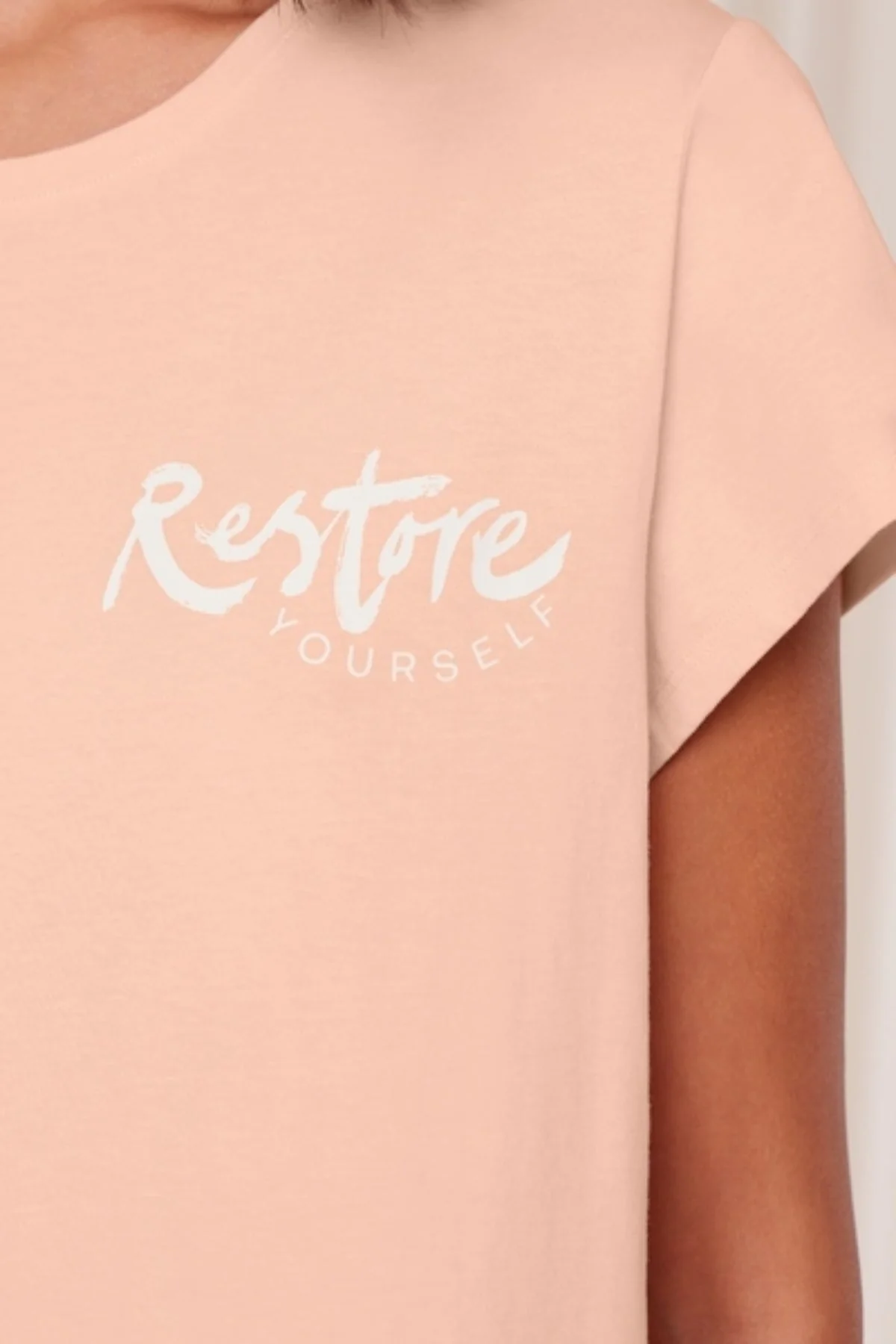 Cotton Nightdress in Peach