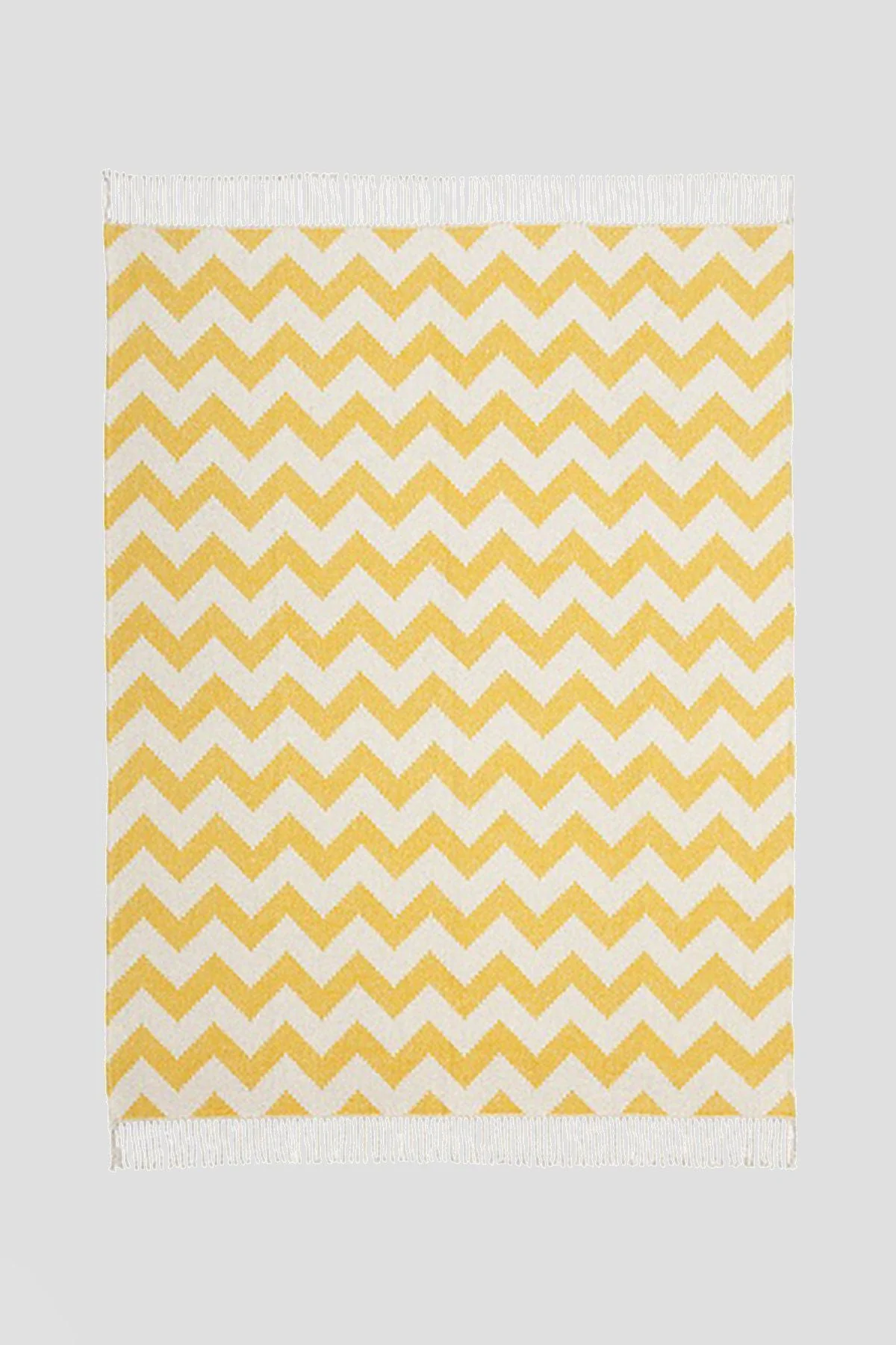 Ziggy Throw 127x178cm in Ochre and Grey