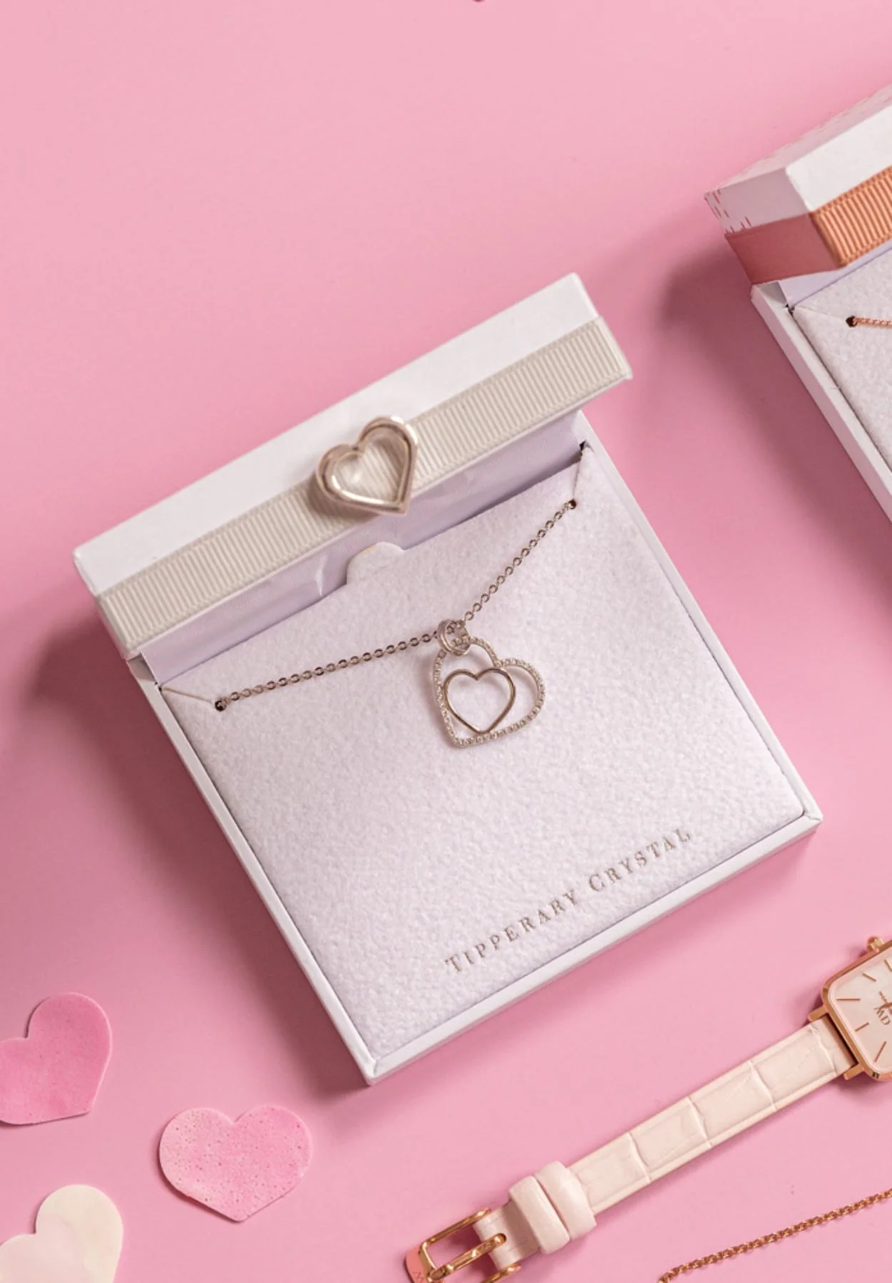 Silver Floating Heart Pendant