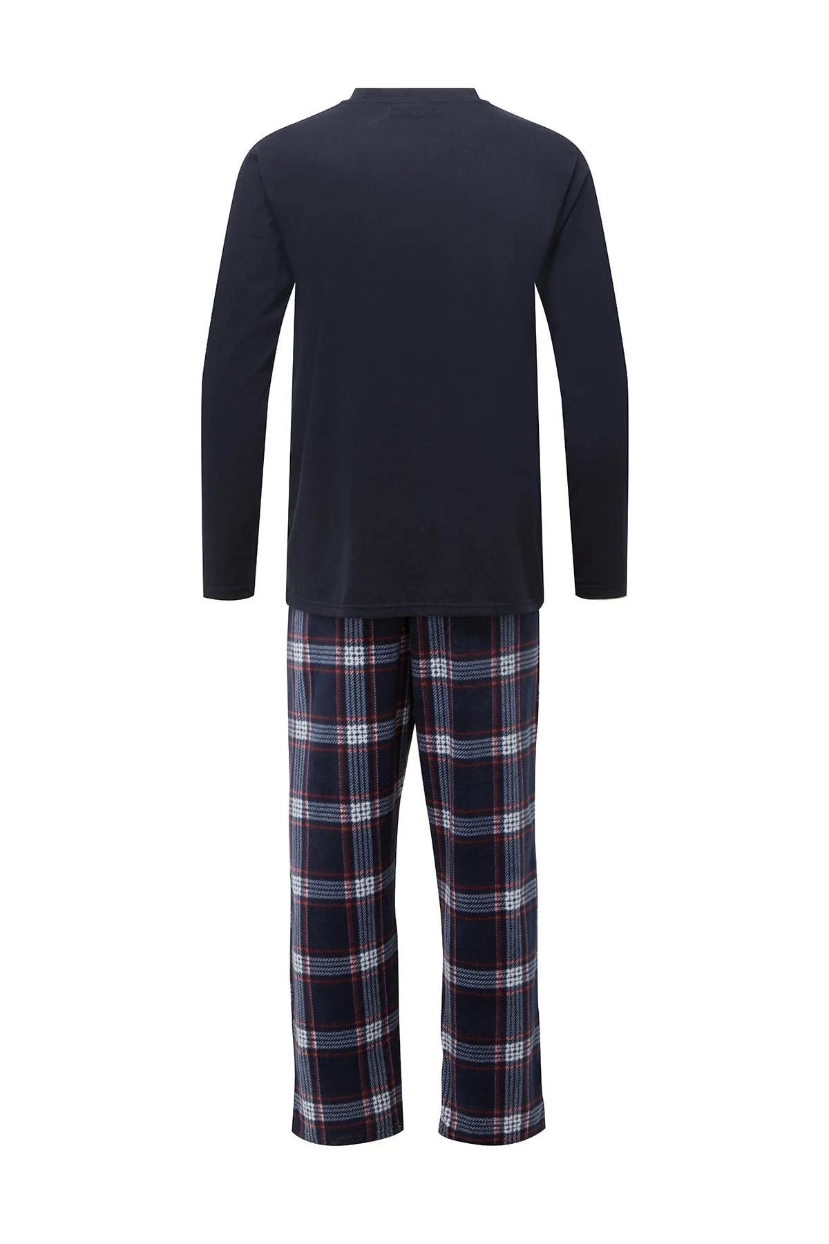 Mens Check Pyjamas in Navy