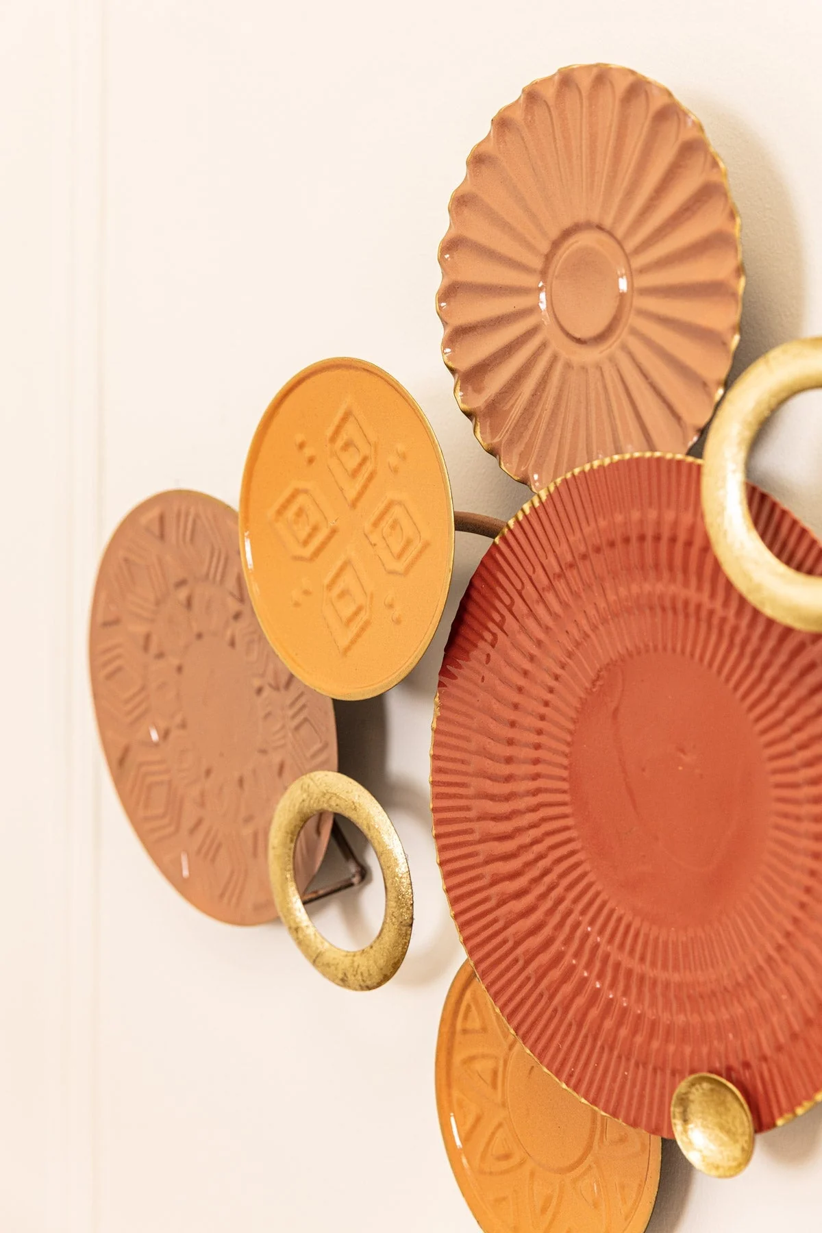 Urban Orange Metal Wall Art