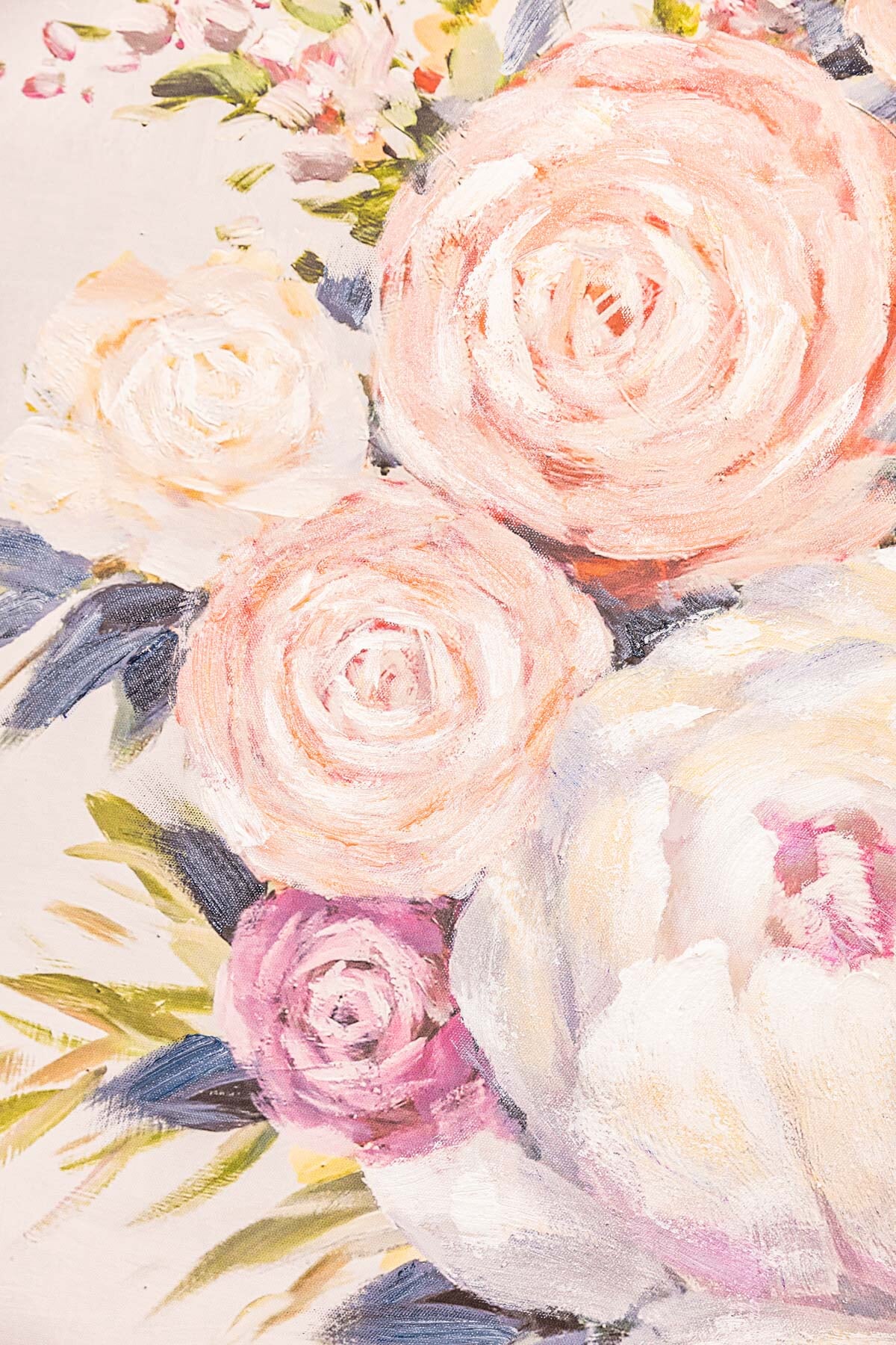 Peony Bouquet Canvas Wall Art