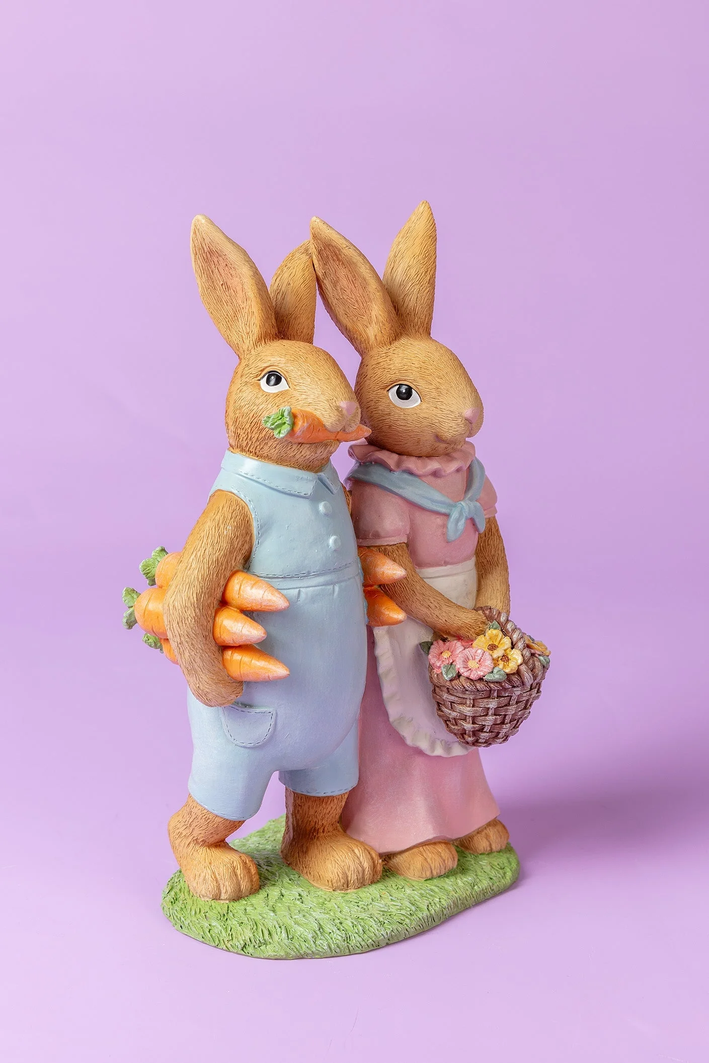 Mr And Mrs Bunny Couple Ornament