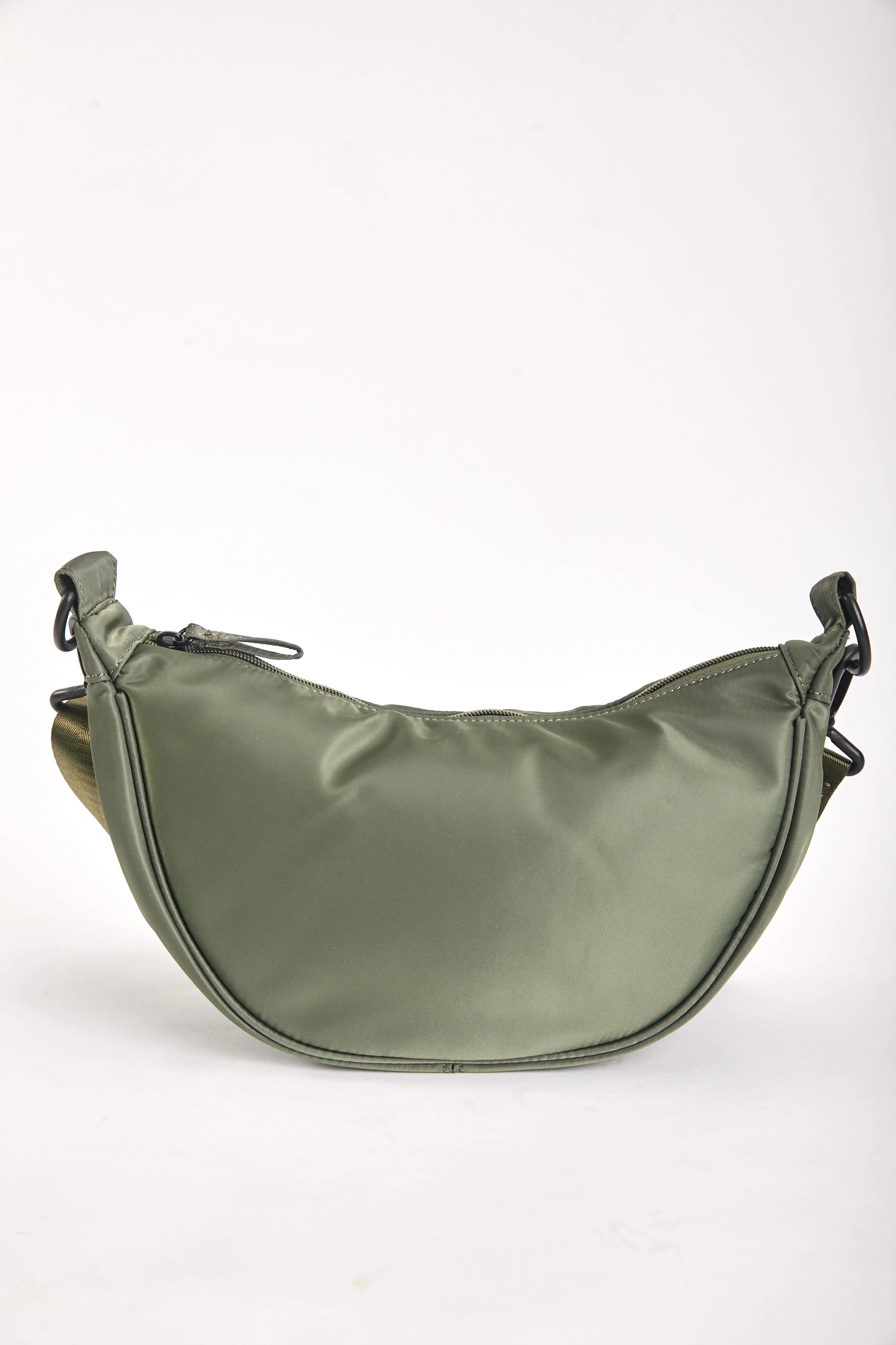 Crescent Shape Crossbody in Khaki