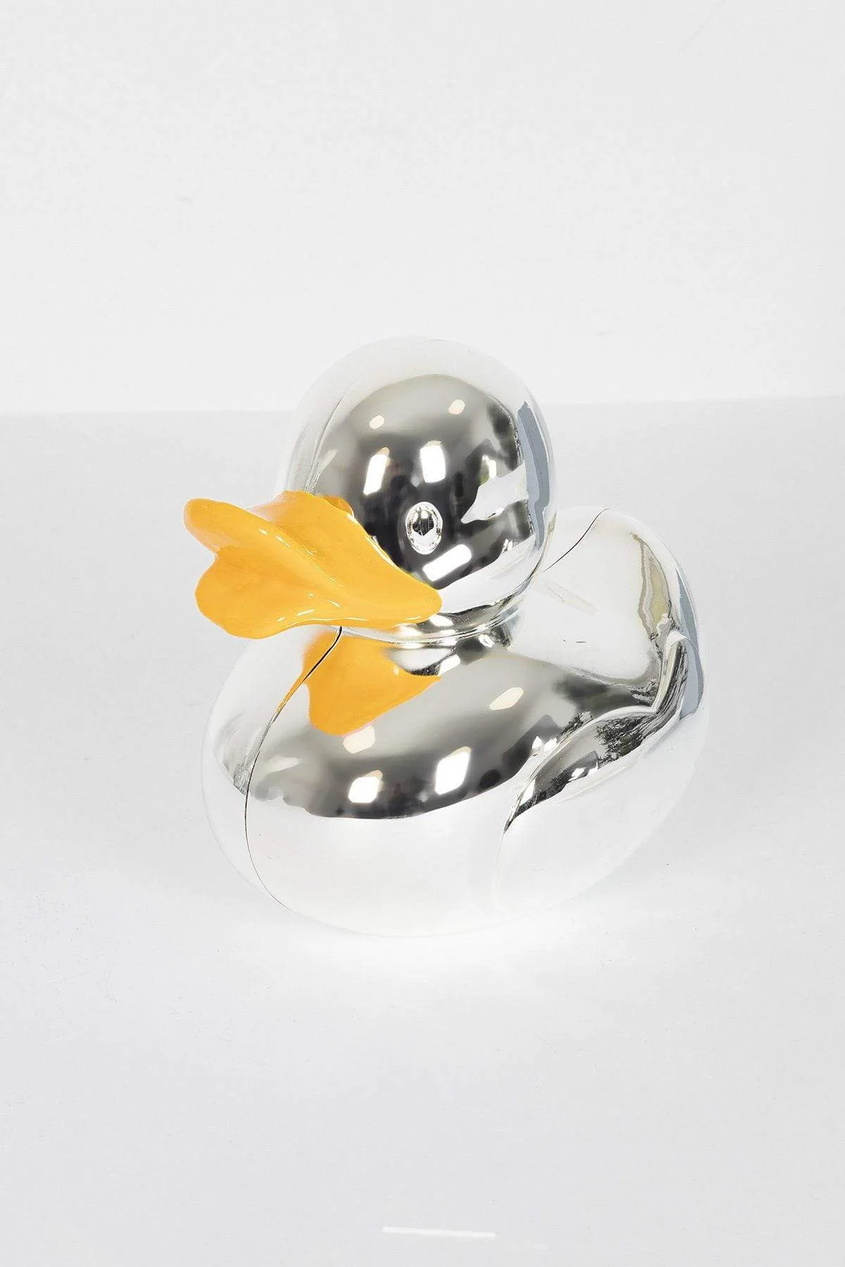 Silverplate Duck Money Bank