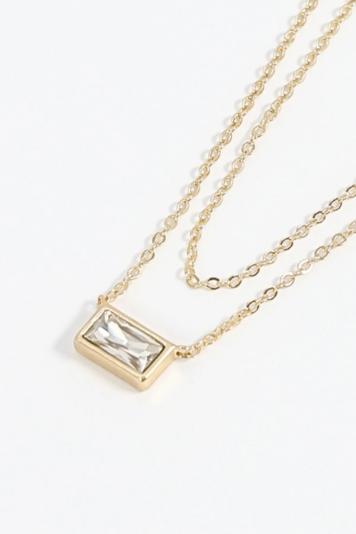 Dual Chain Necklace in Gold