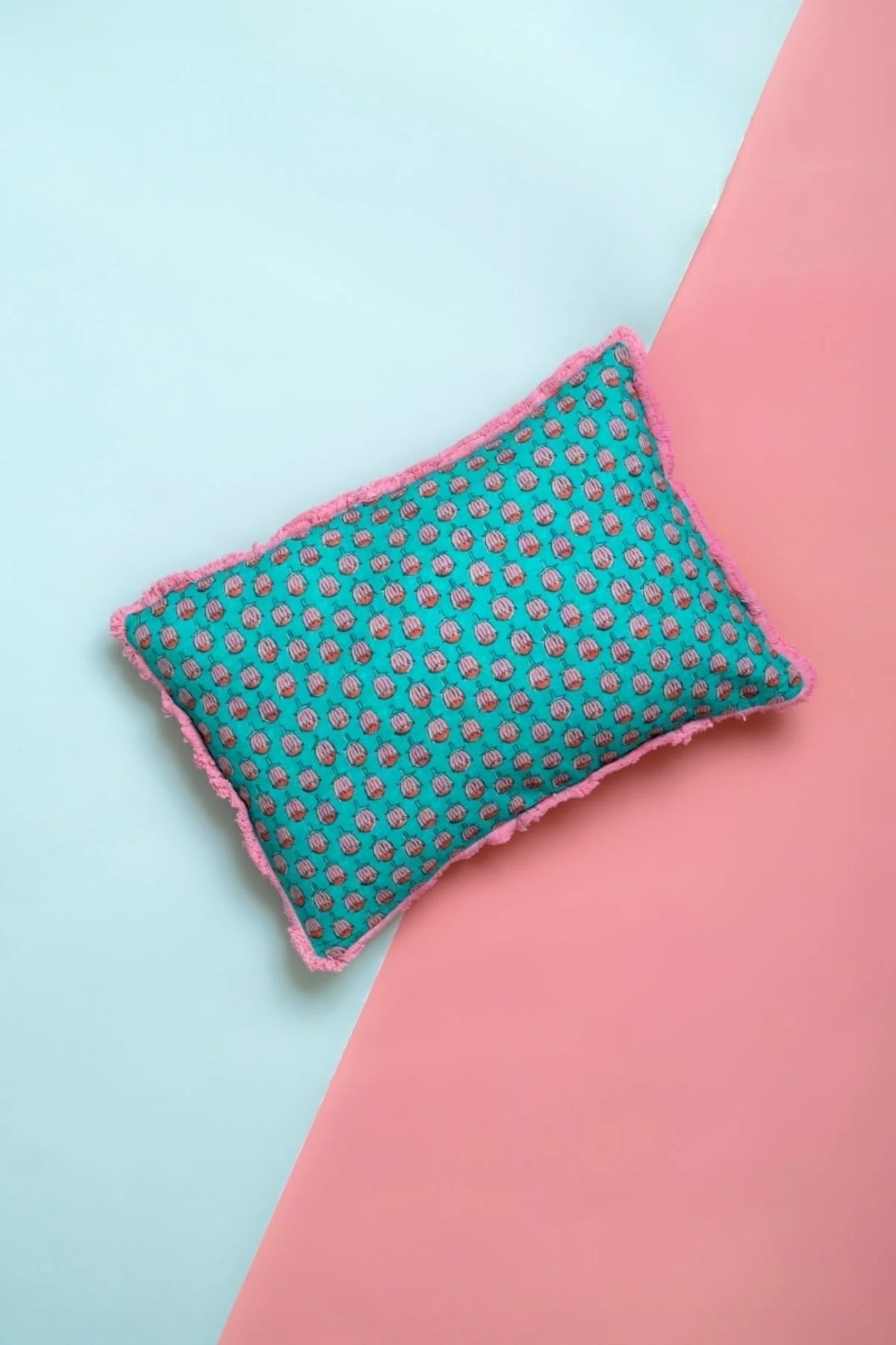 Chloe Pink Printed Cushion