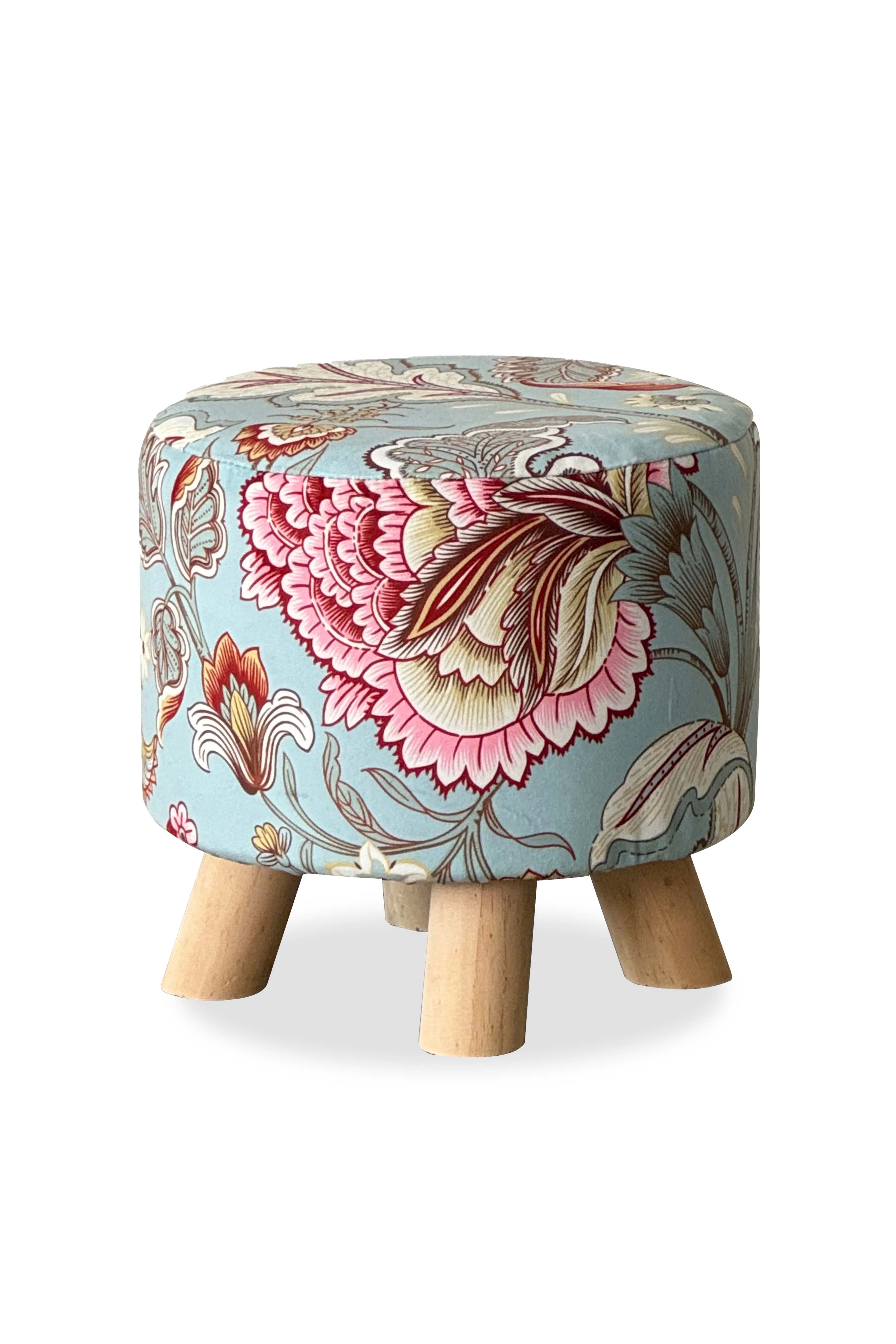 Vintage Floral Footstool