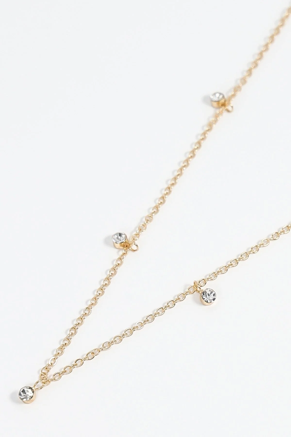 Multi Stone Necklace in Gold