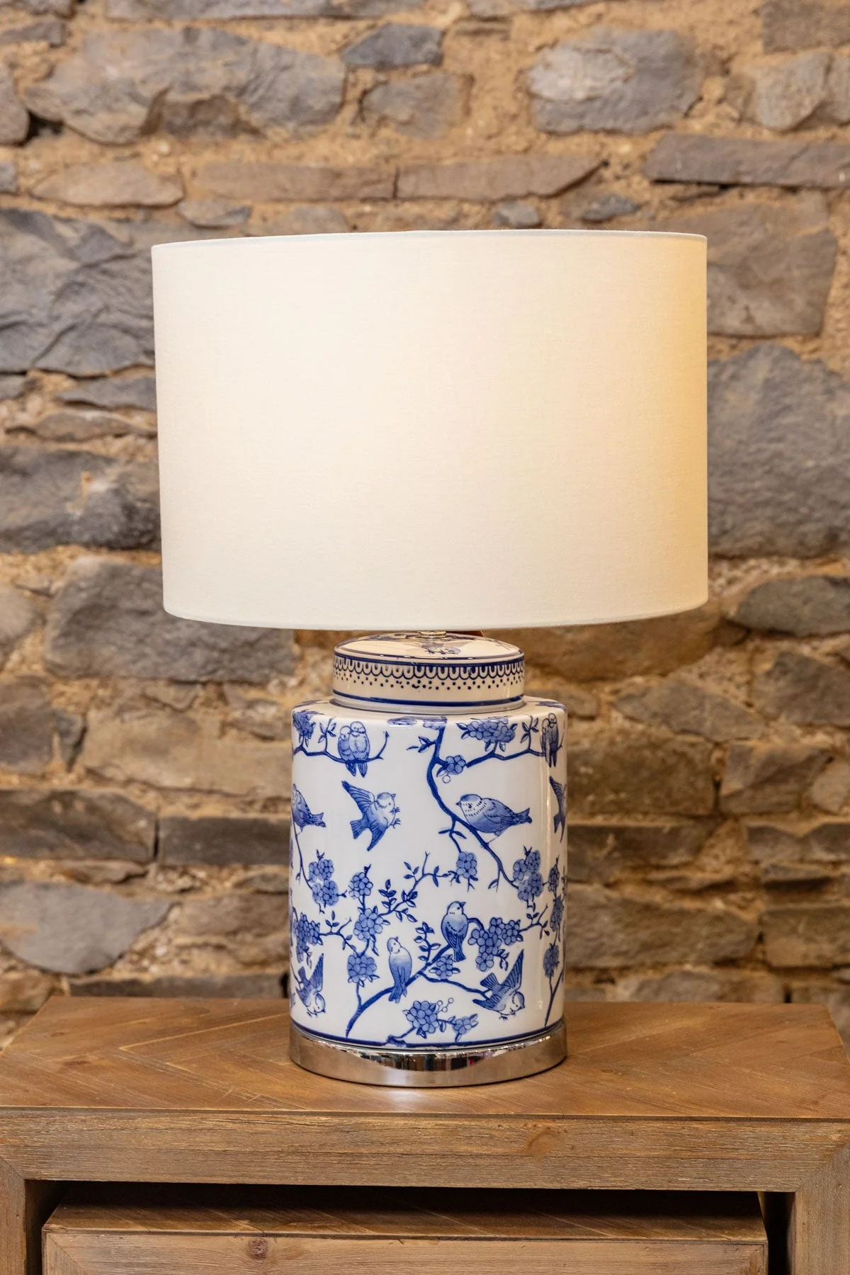 Navy Ceramic Menagerie Table Lamp