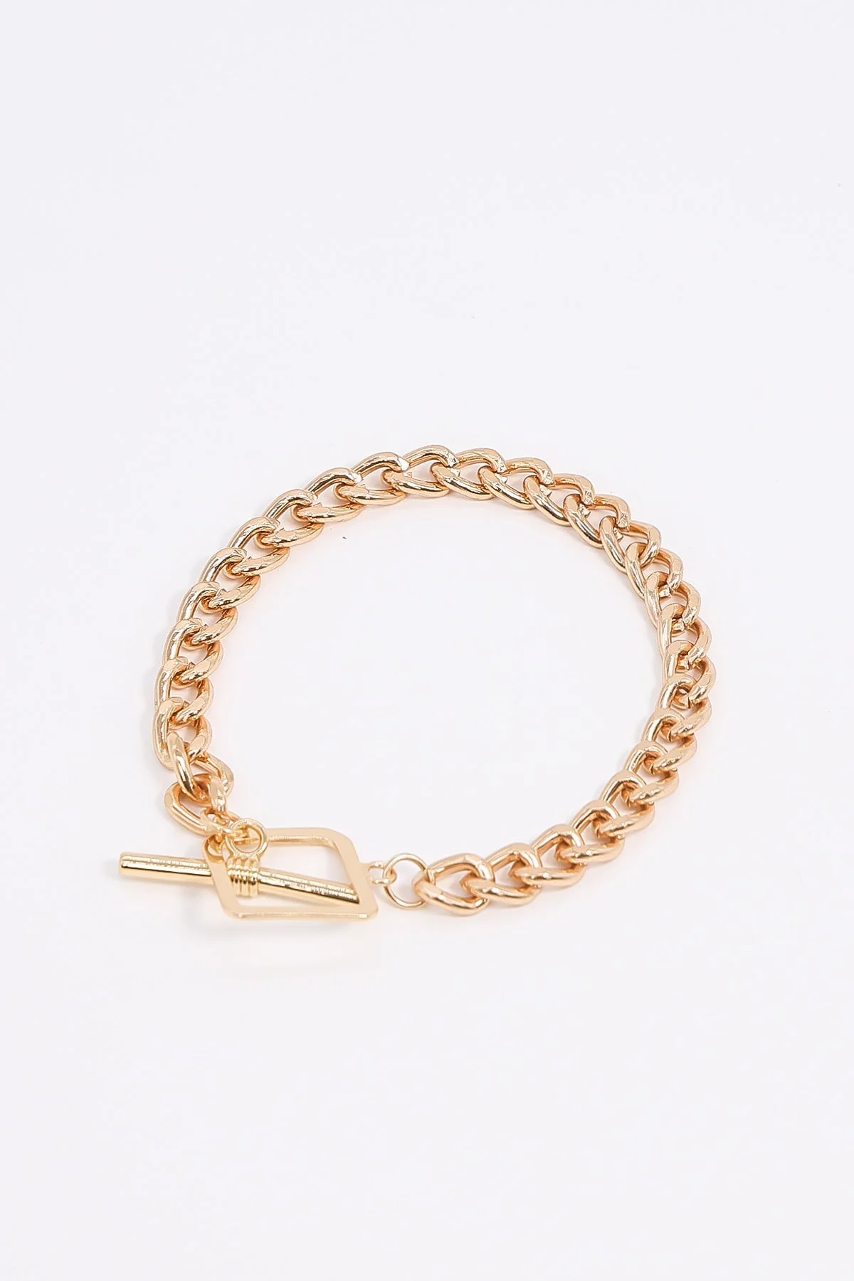 Curb T-Bar Bracelet