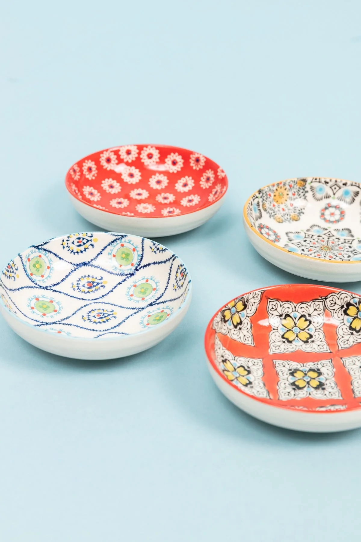 Set of 4 Eclectic Dip Dishes
