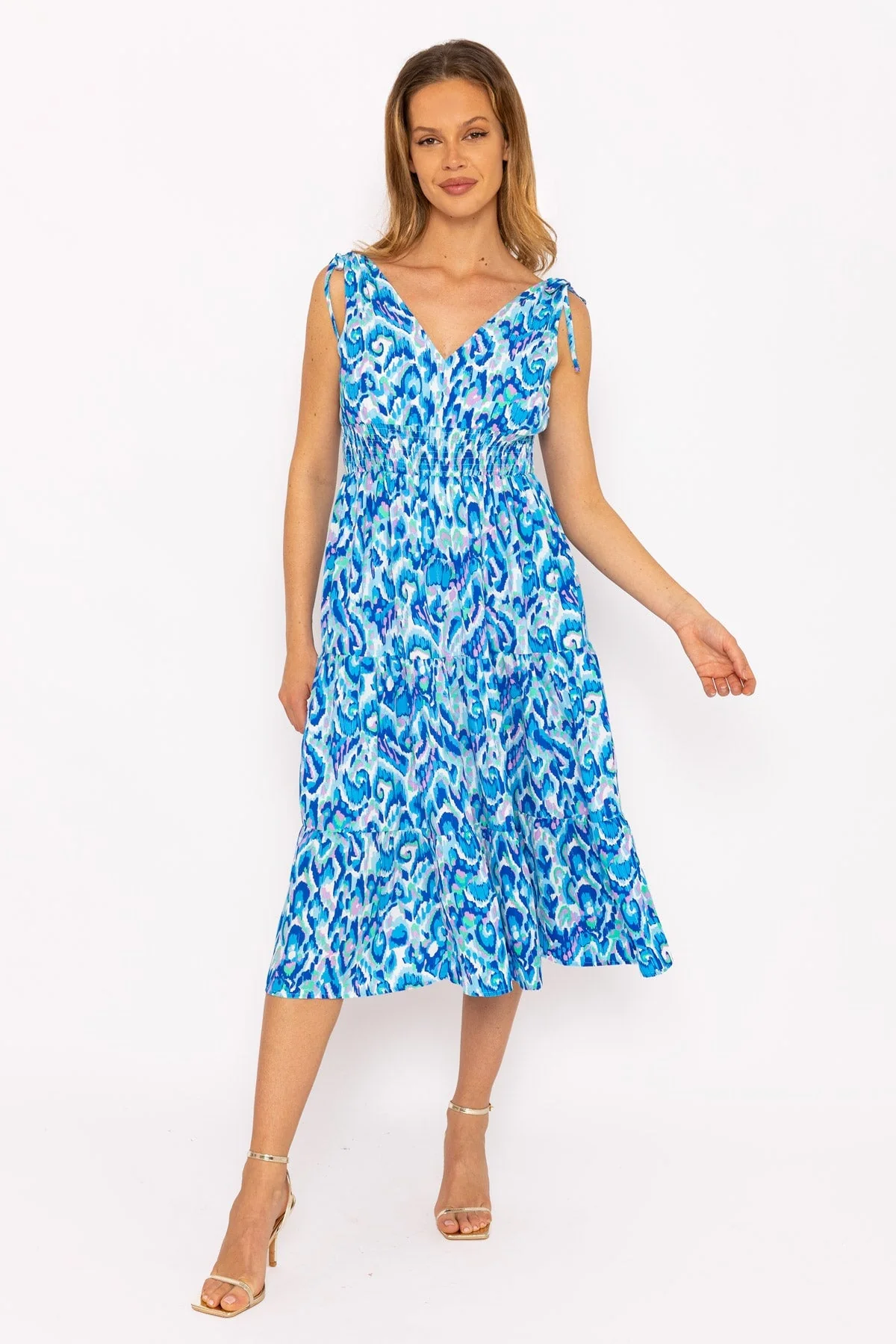 Stella Blue Midi Dress