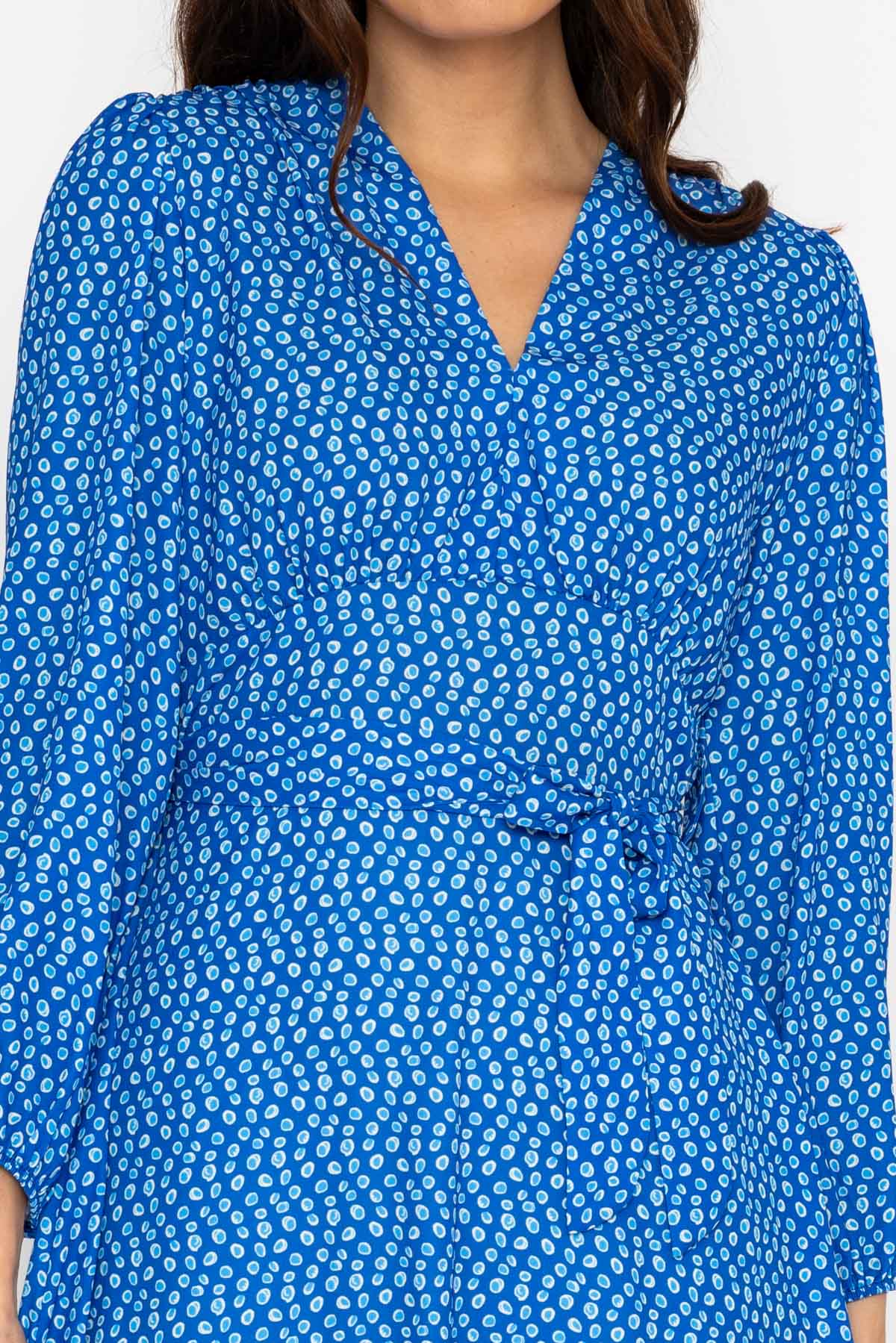 Sinead Midi Dress in Blue