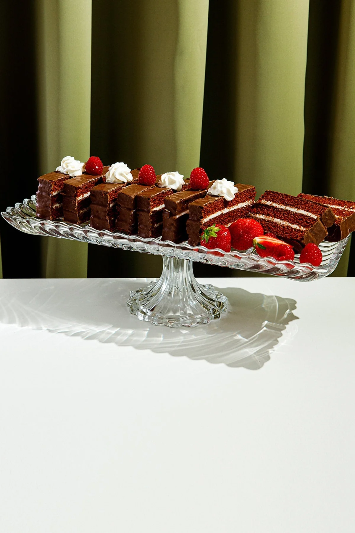 Rectangular Footed Serving Plate