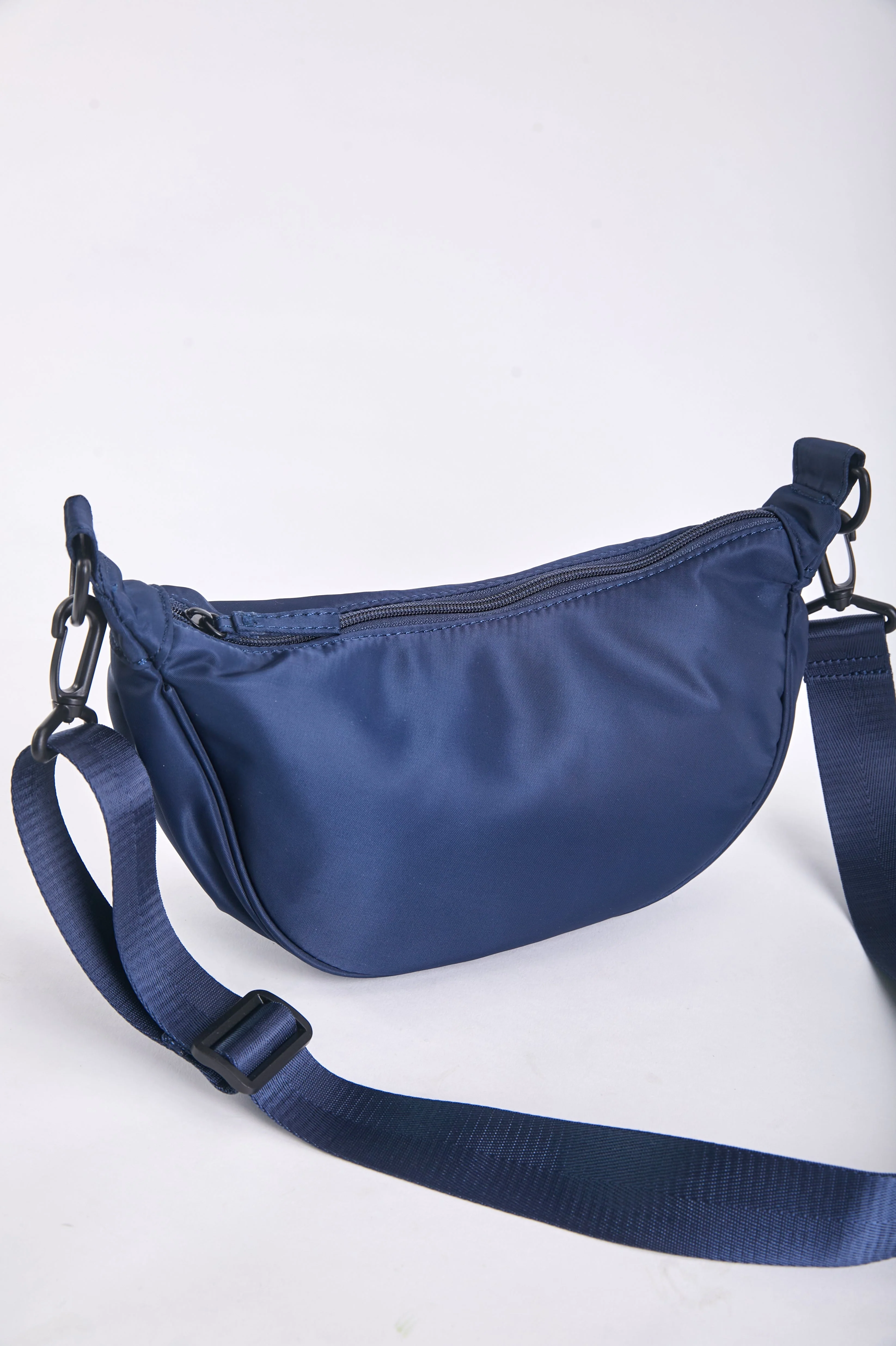 Crescent Shape Crossbody in Navy