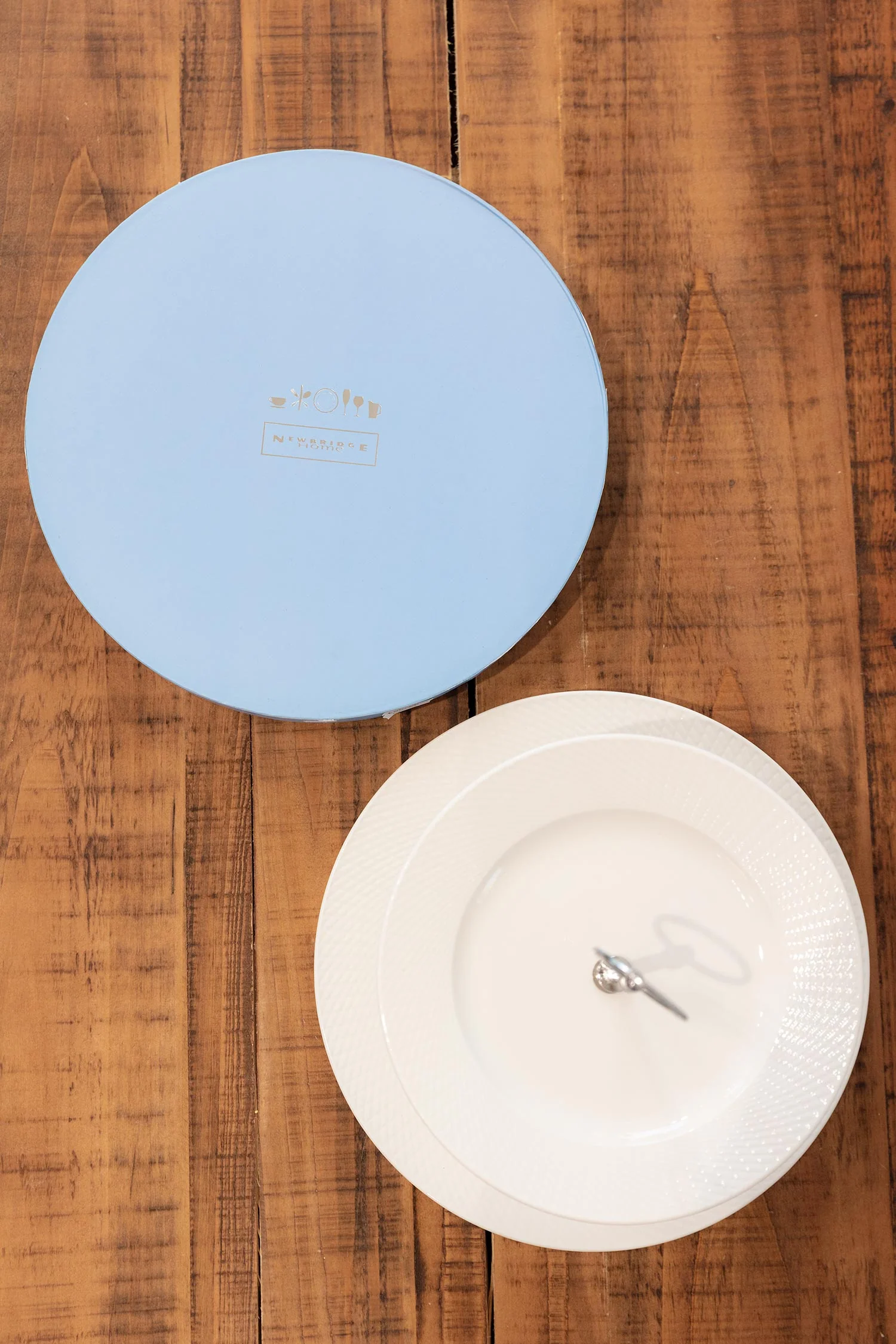 Whiteware 2 Tier Cake Stand