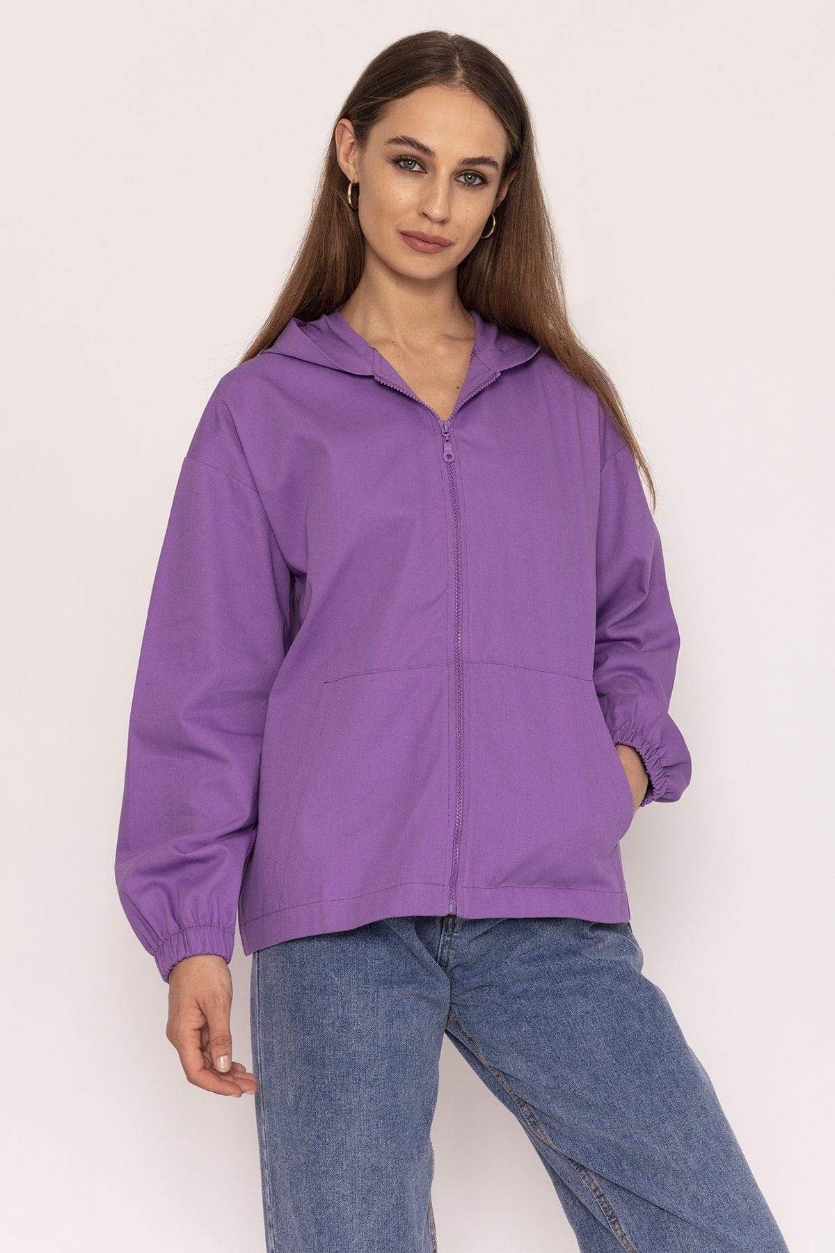 Full Zip Jacket in Lilac