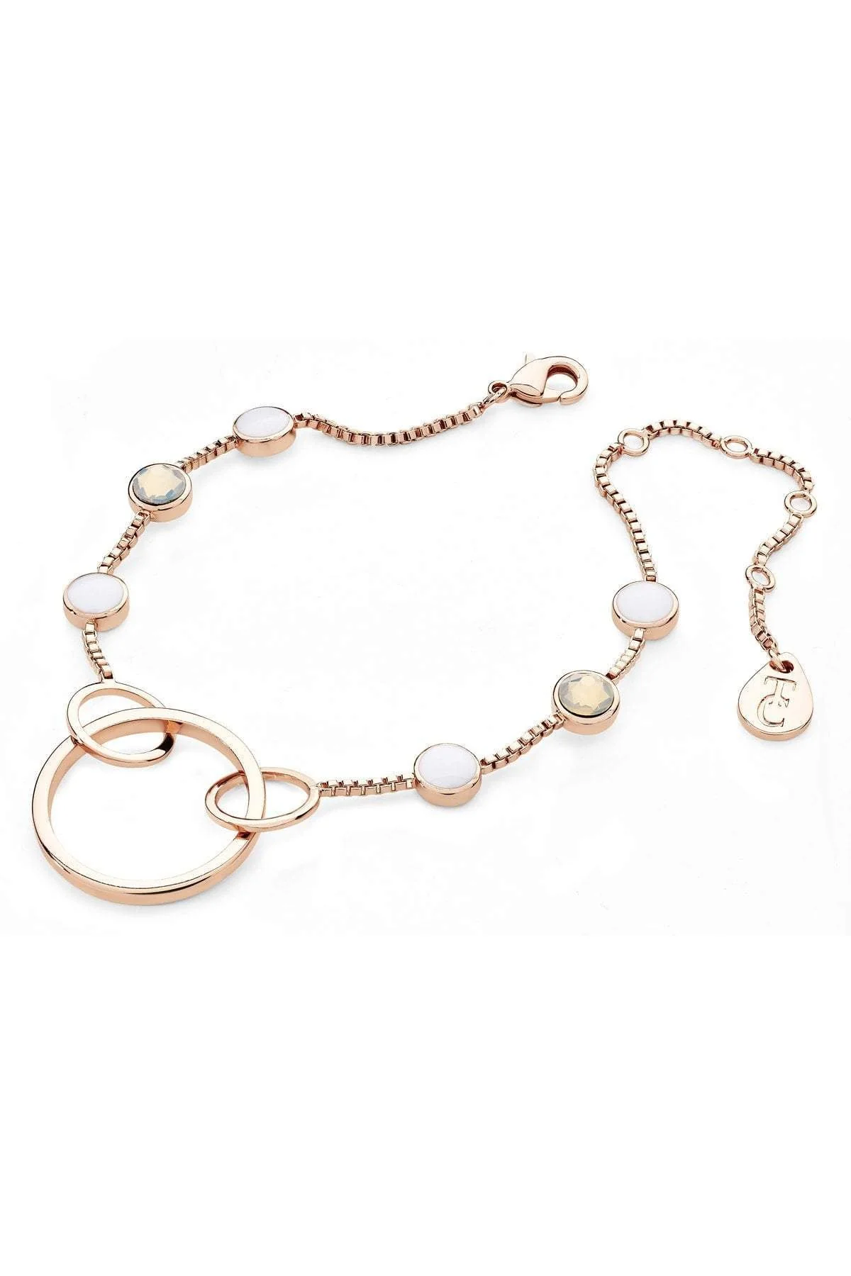 Open Hoop Bracelet in Rose Gold