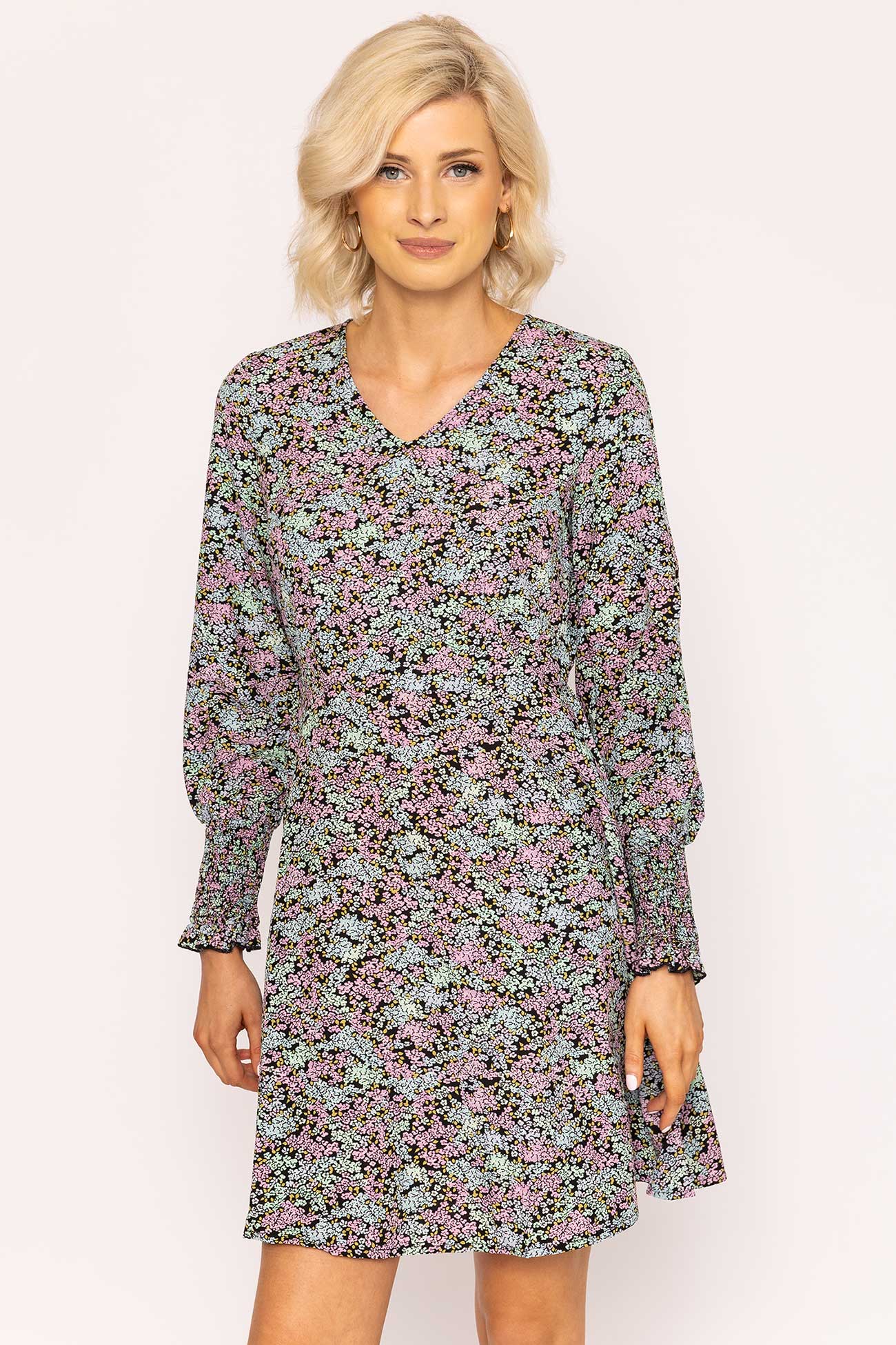 Mollie Dress in Green Print