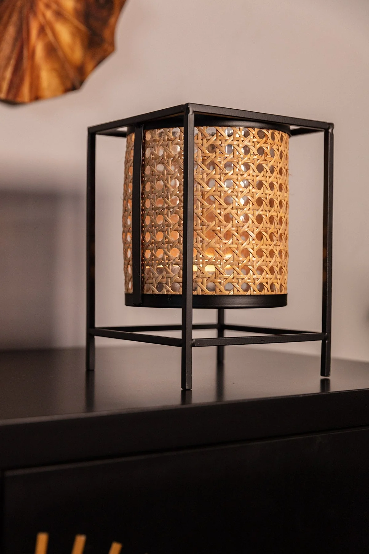 Large Bamboo Votive Holder