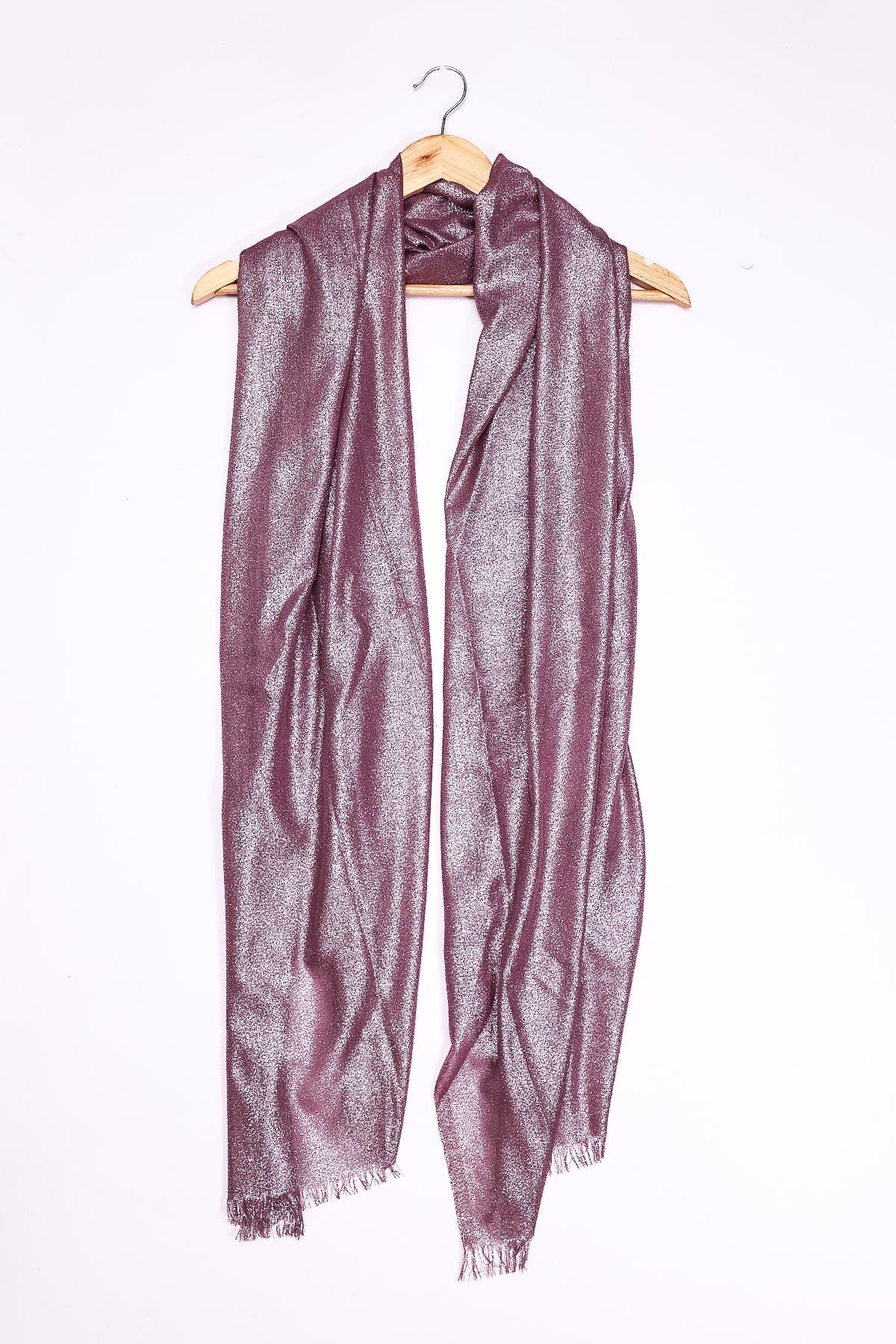 Lurex Evening Scarf in Wine