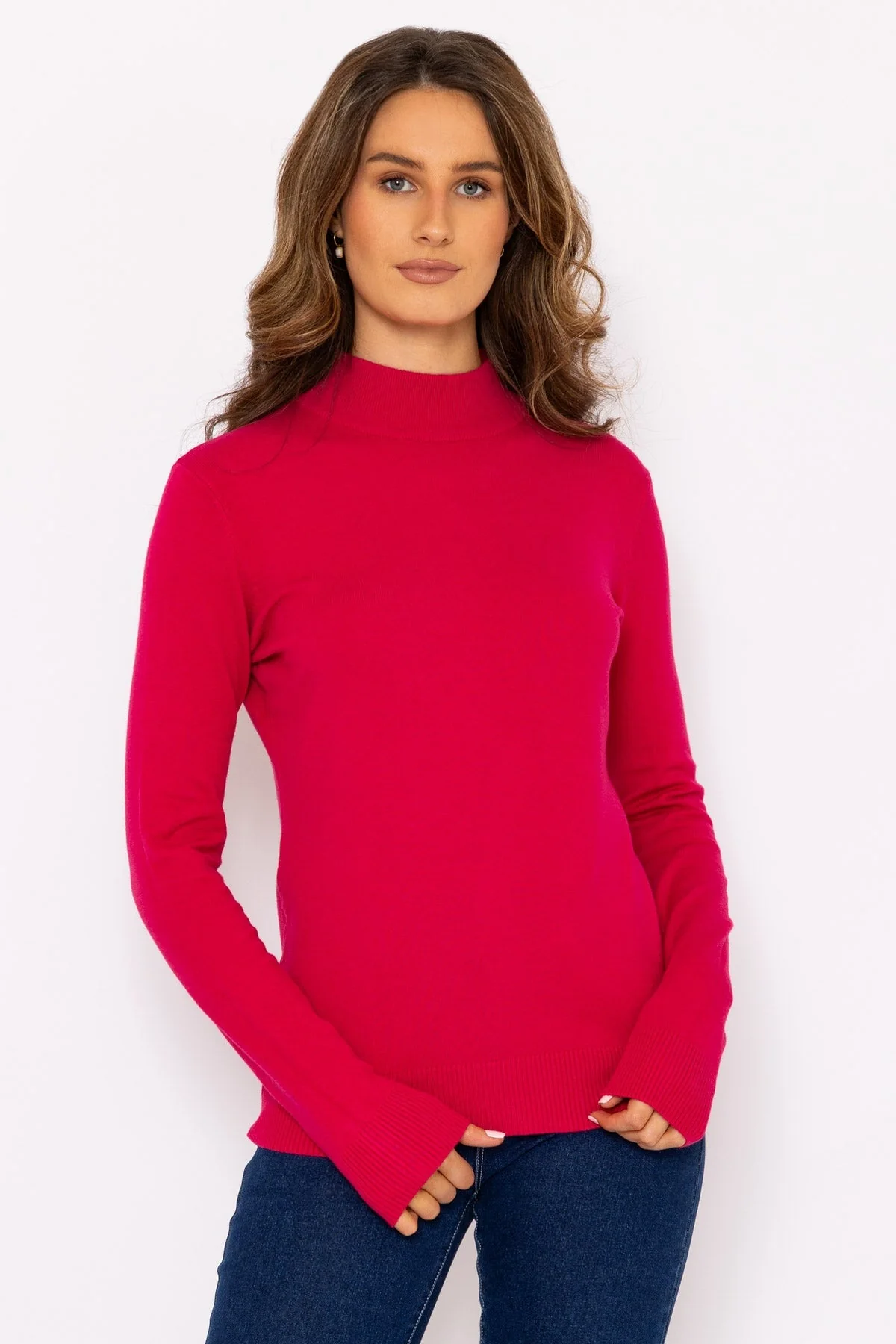 Turtleneck Knit in Pink