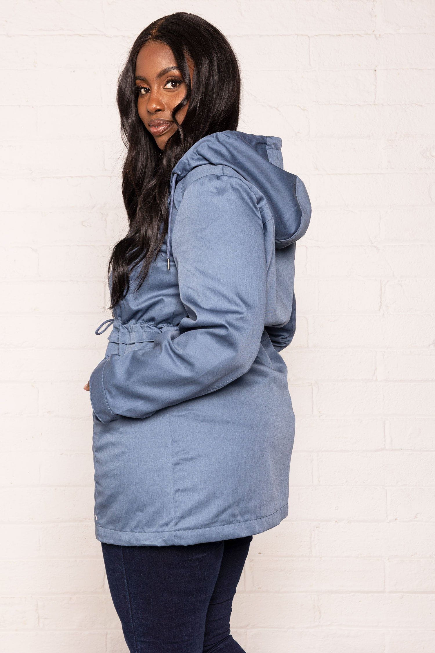 Curve - Long Parka in Blue