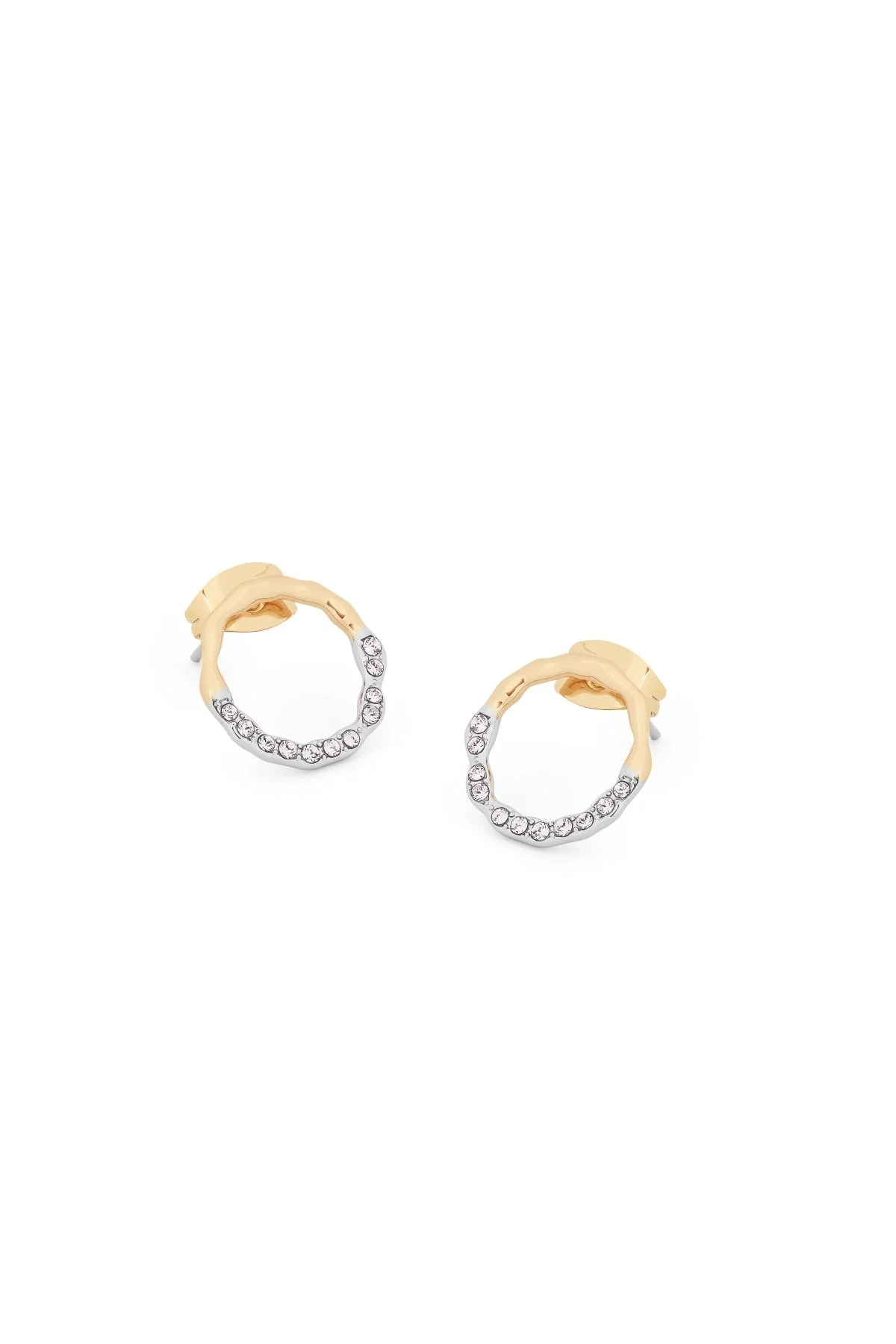 Circle Pave Earrings