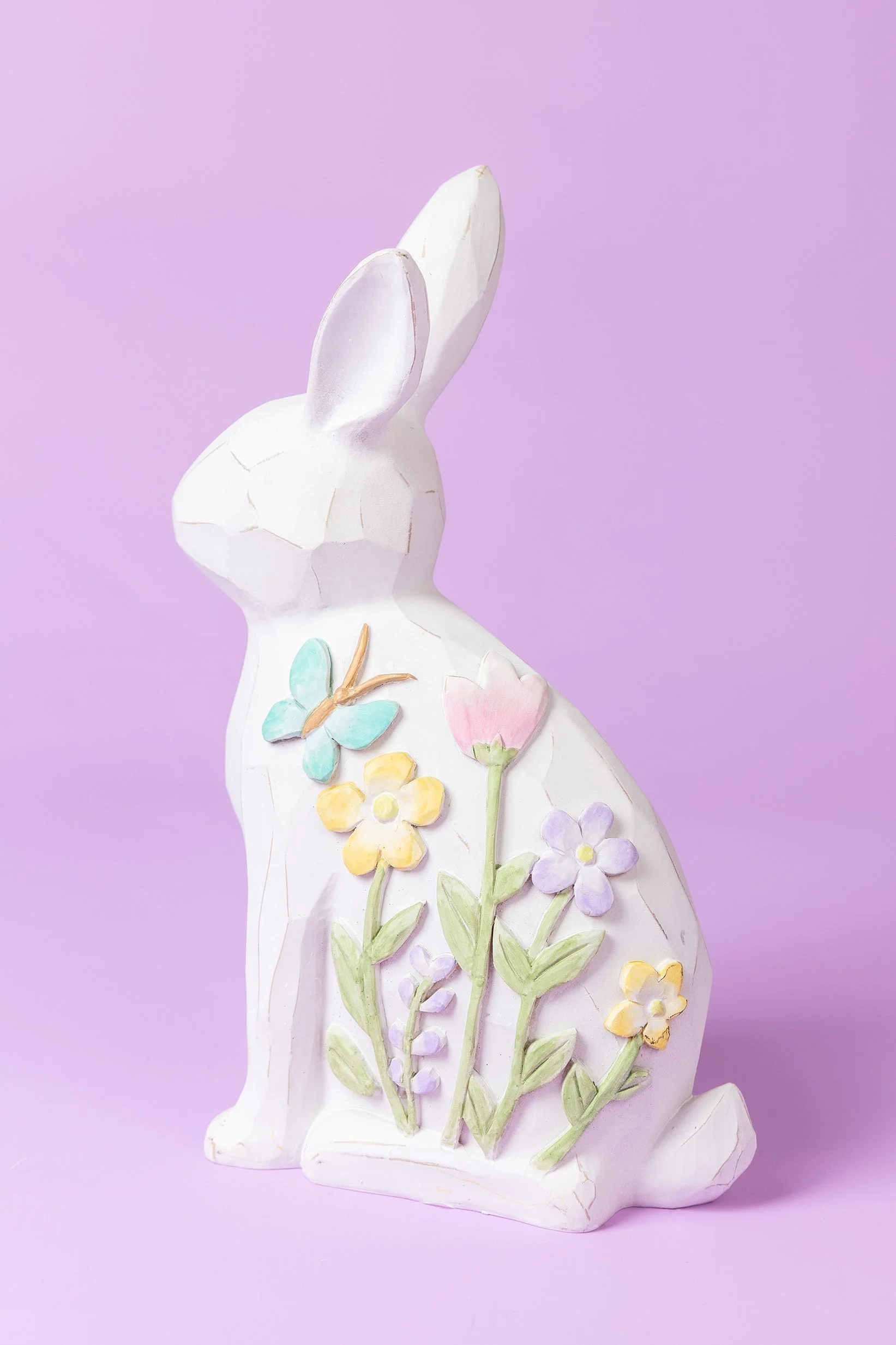 Floral Bunny Easter Ornament