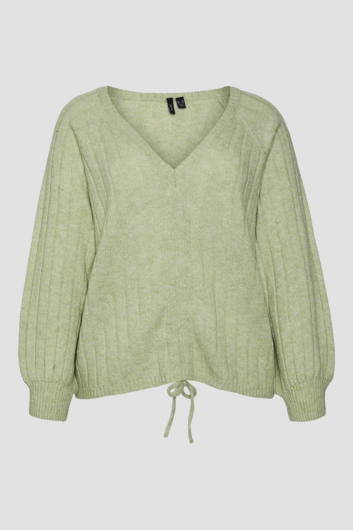 Curve - Kaylee String Blouse in Green