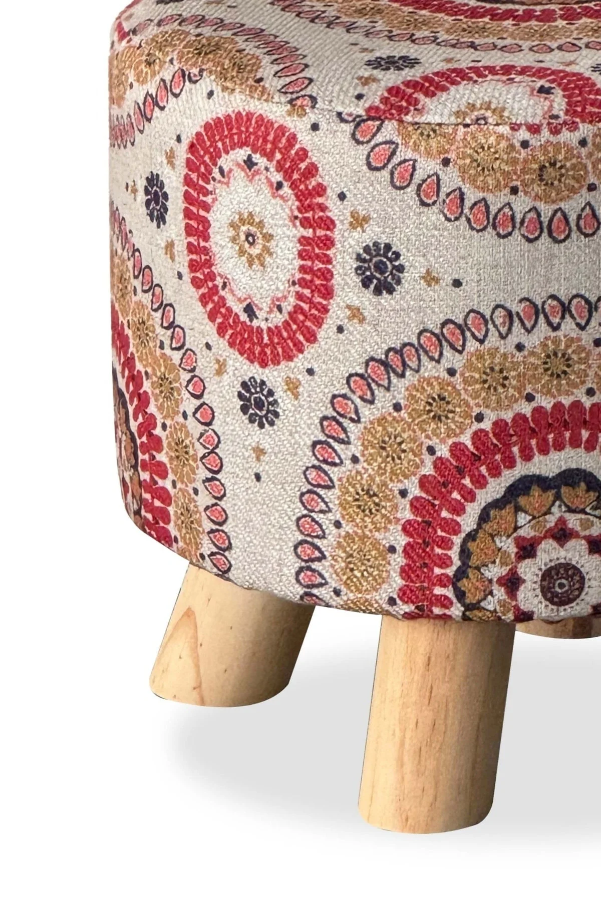 Circle Pattern Footstool