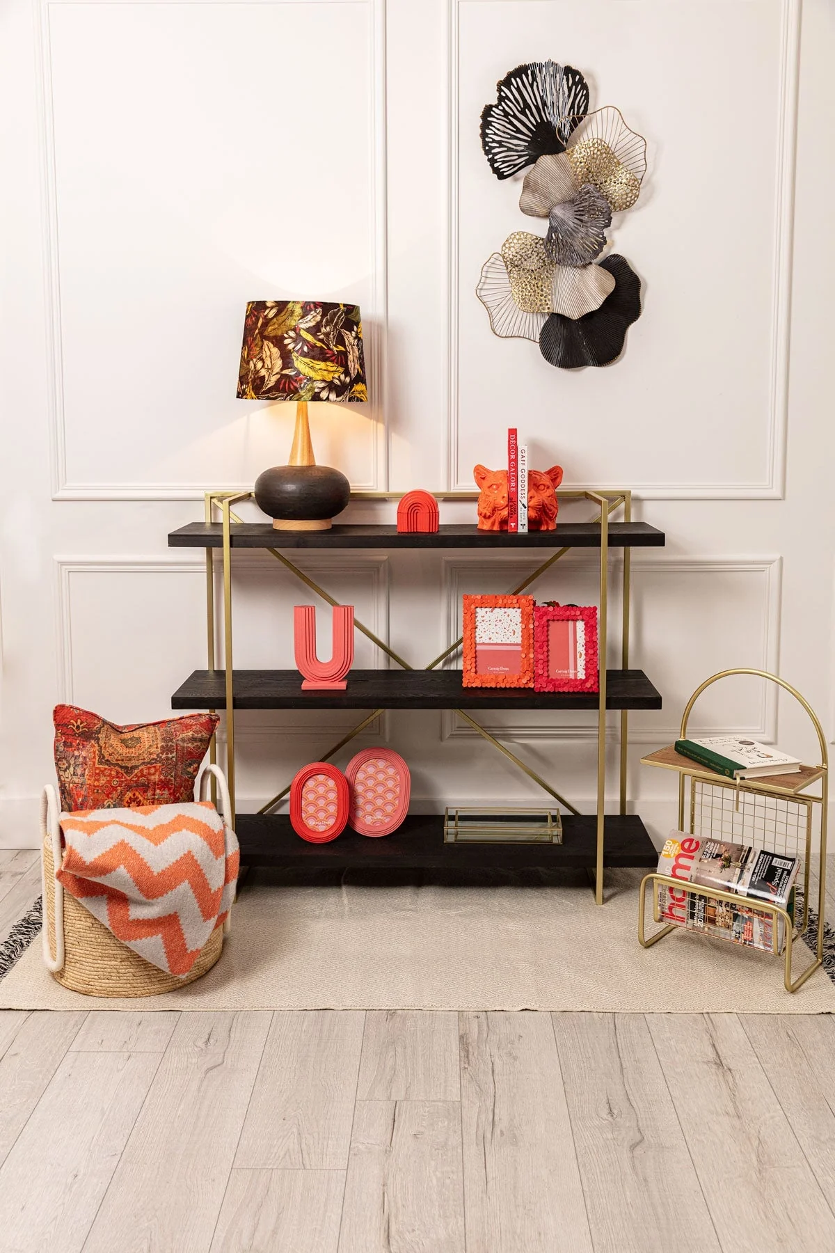 Gold And Black Console Table