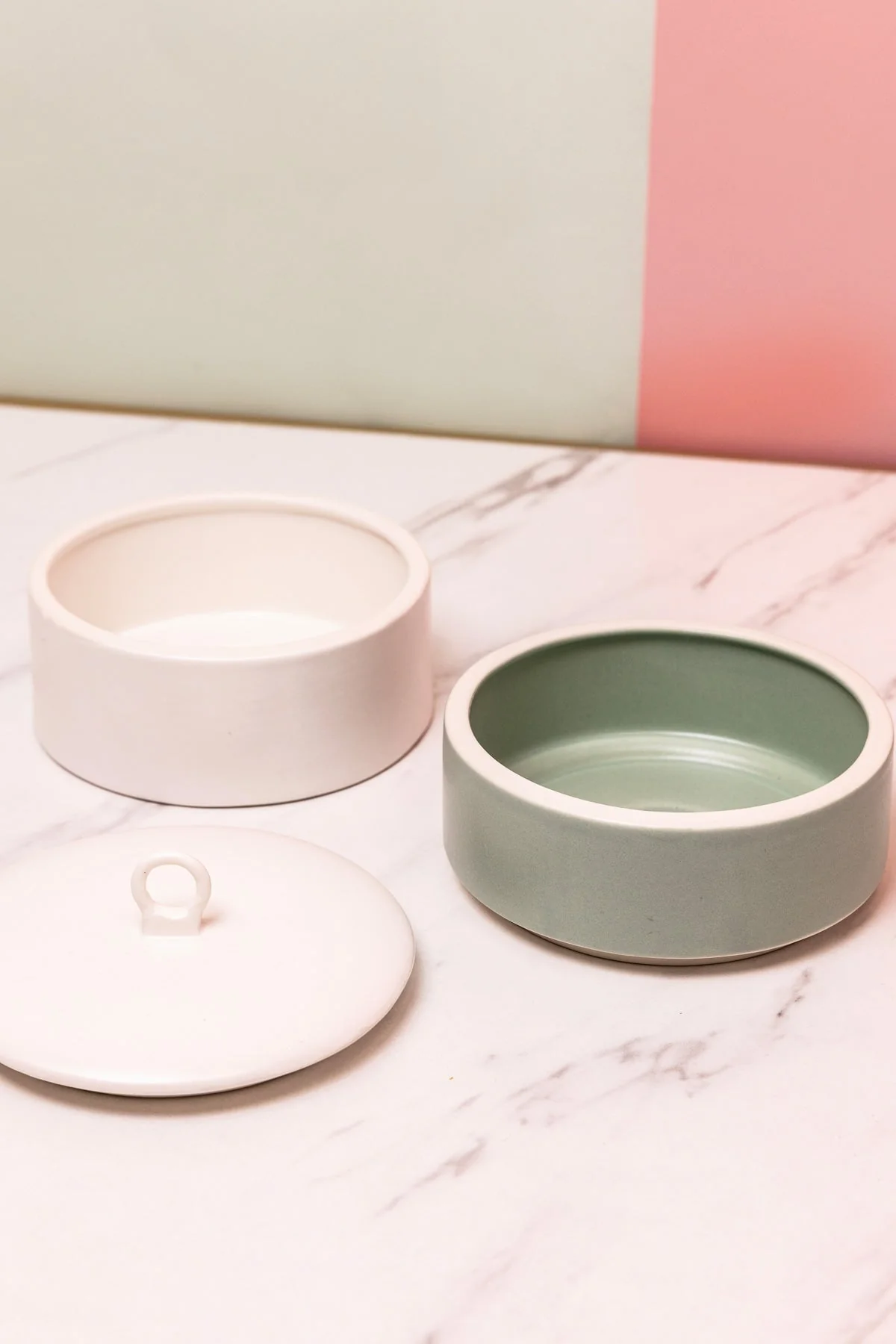 Green Ceramic Stacked Jewellery Box