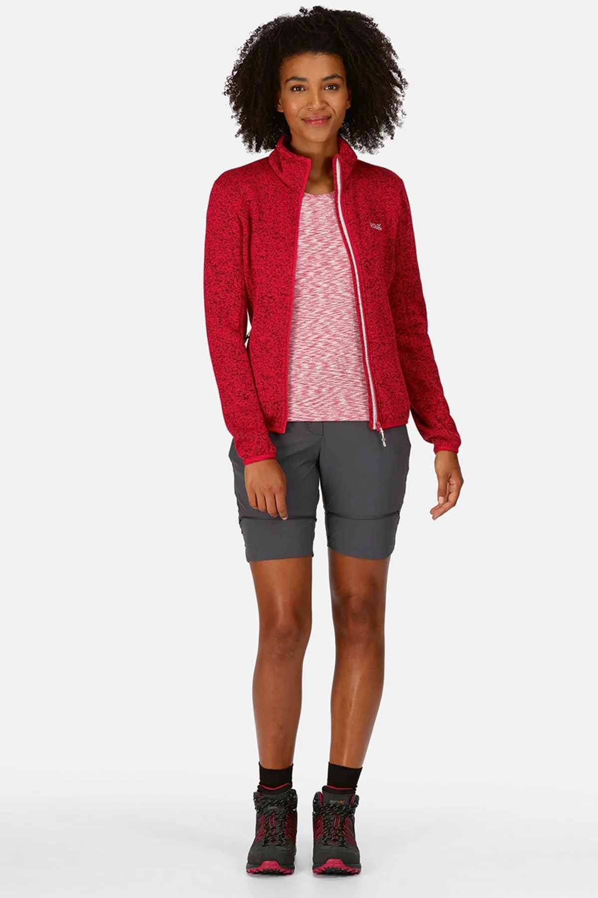 Women's Newhill Full Zip Fleece in Pink Potion