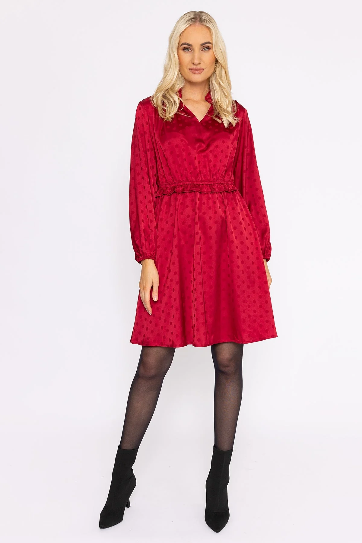 Nicola Dress in Red