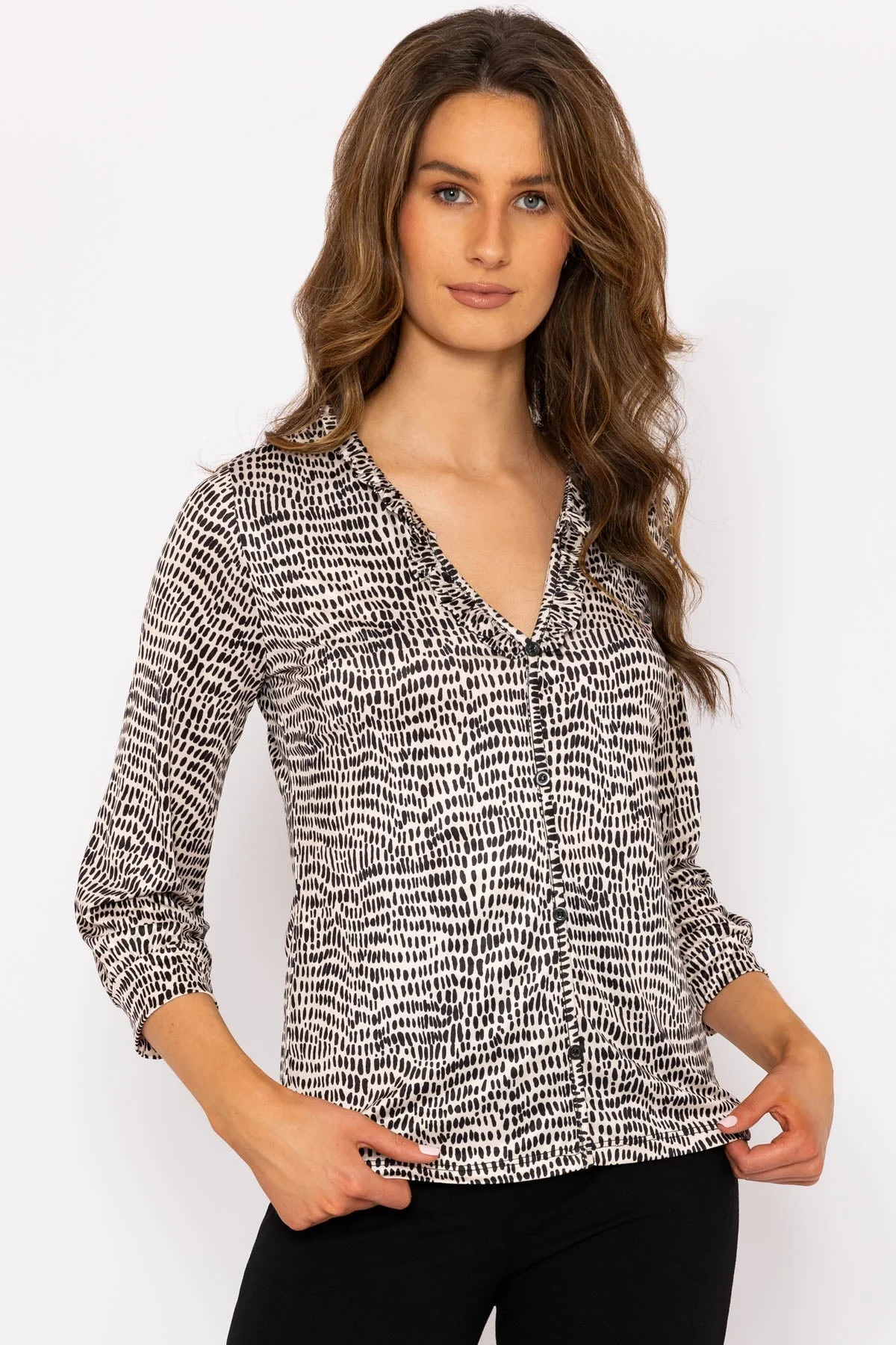 Tanya Top in Animal Print