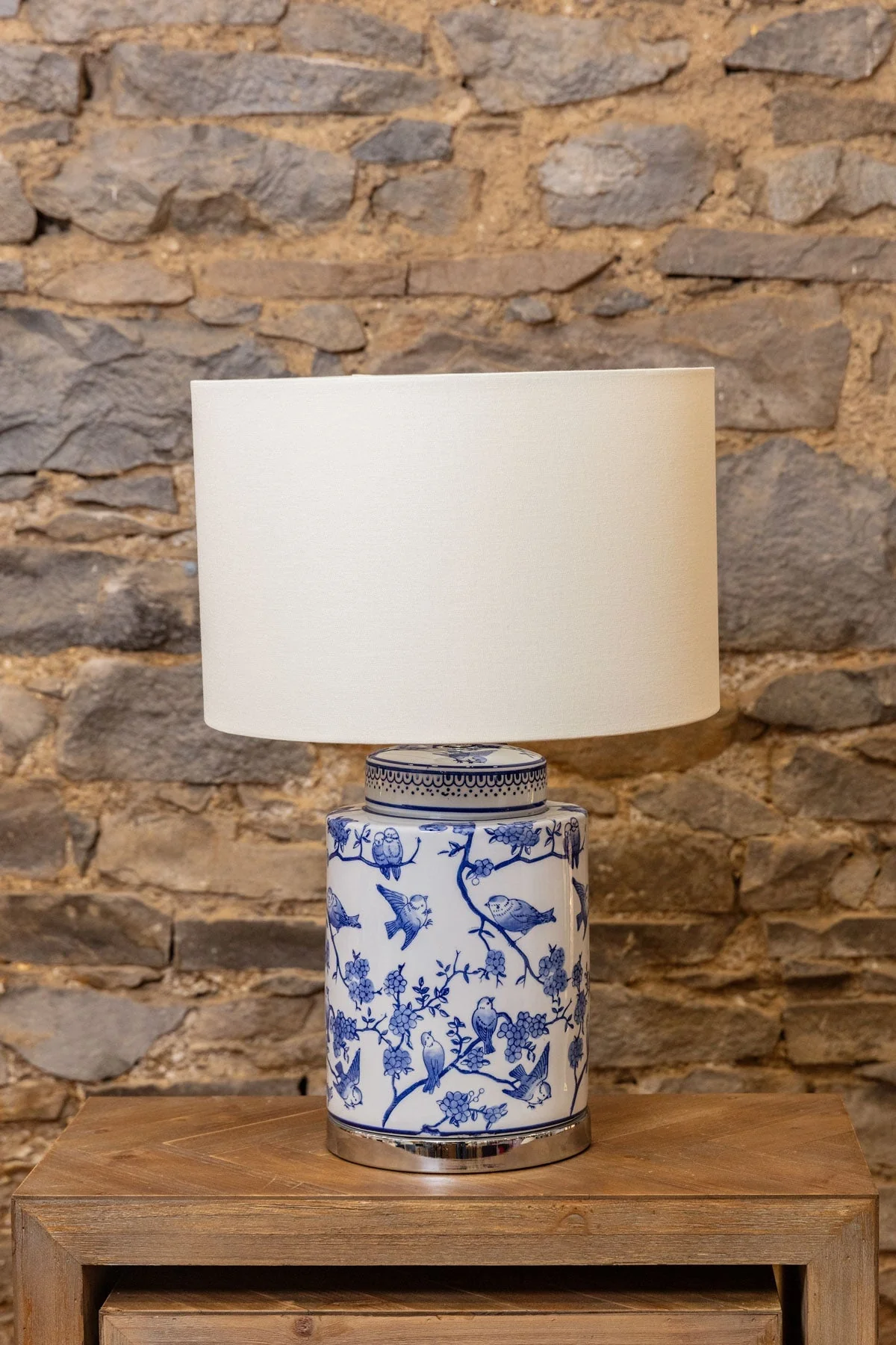 Navy Ceramic Menagerie Table Lamp