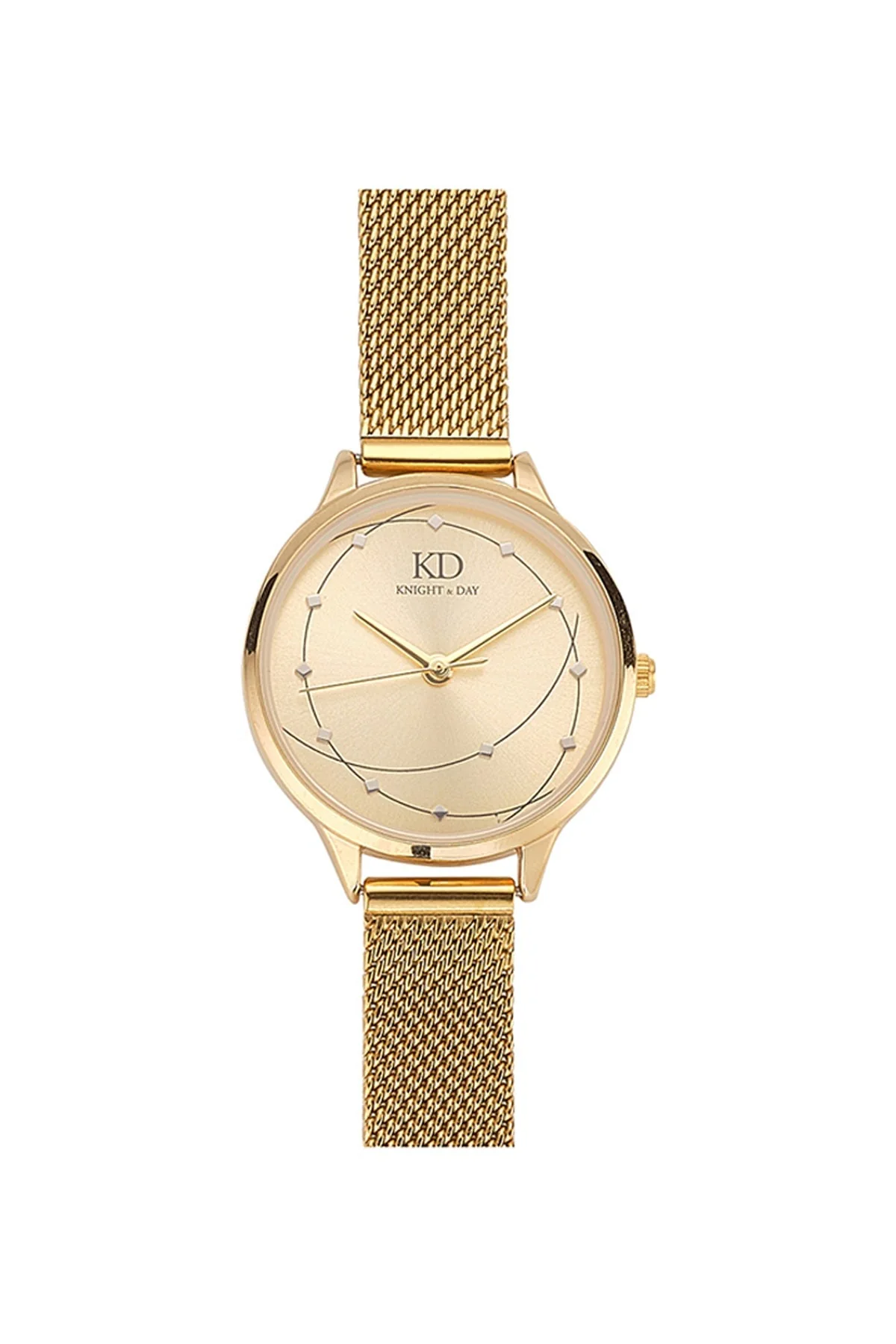 Milena Gold Mesh Band Watch